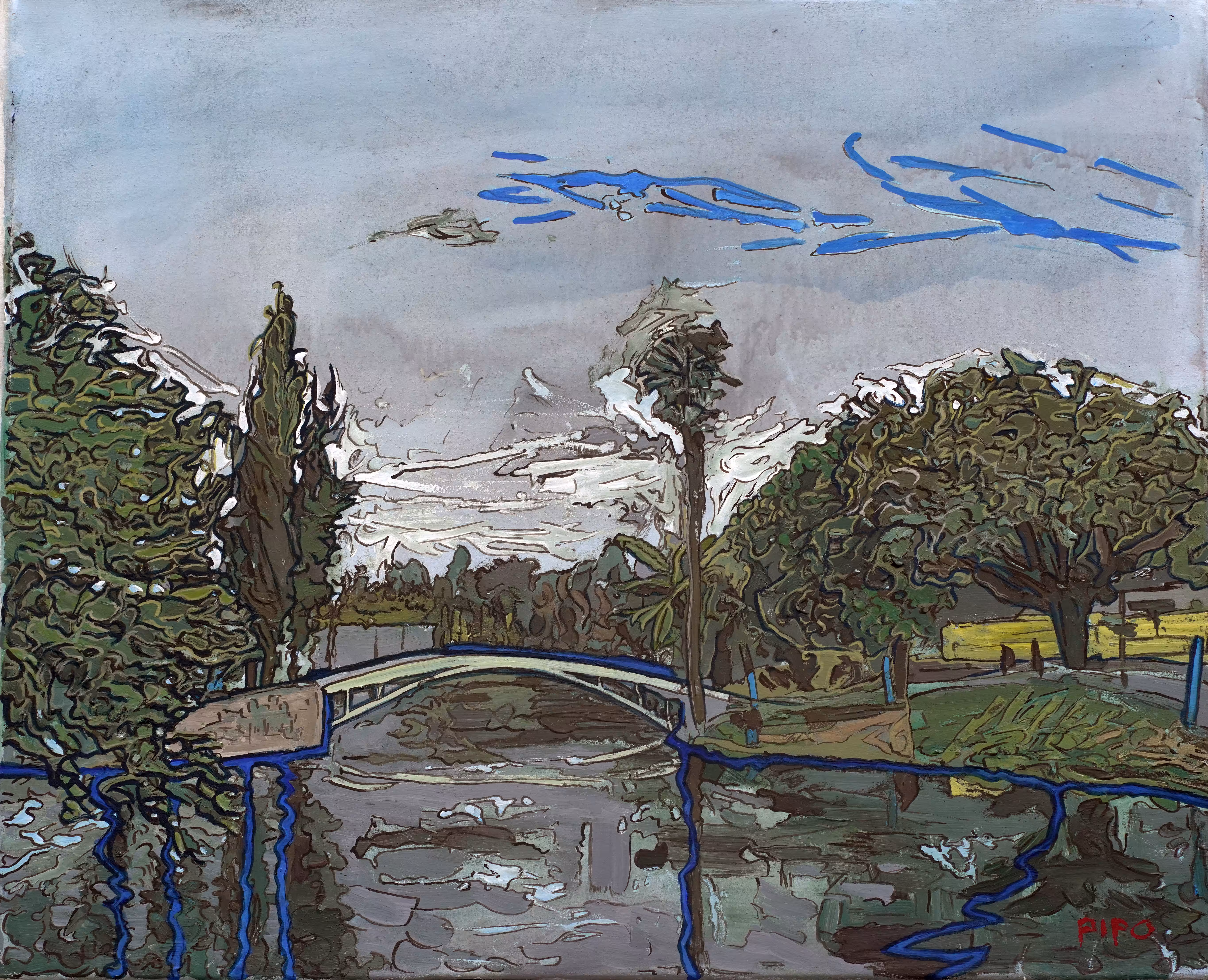 2024 artwork : Lago y reflejo 3