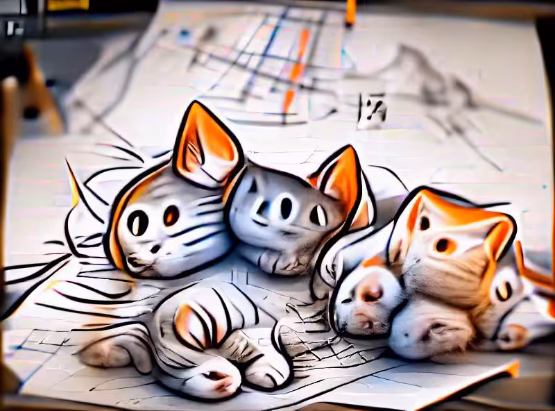 Abraham's First Works: Cute cats