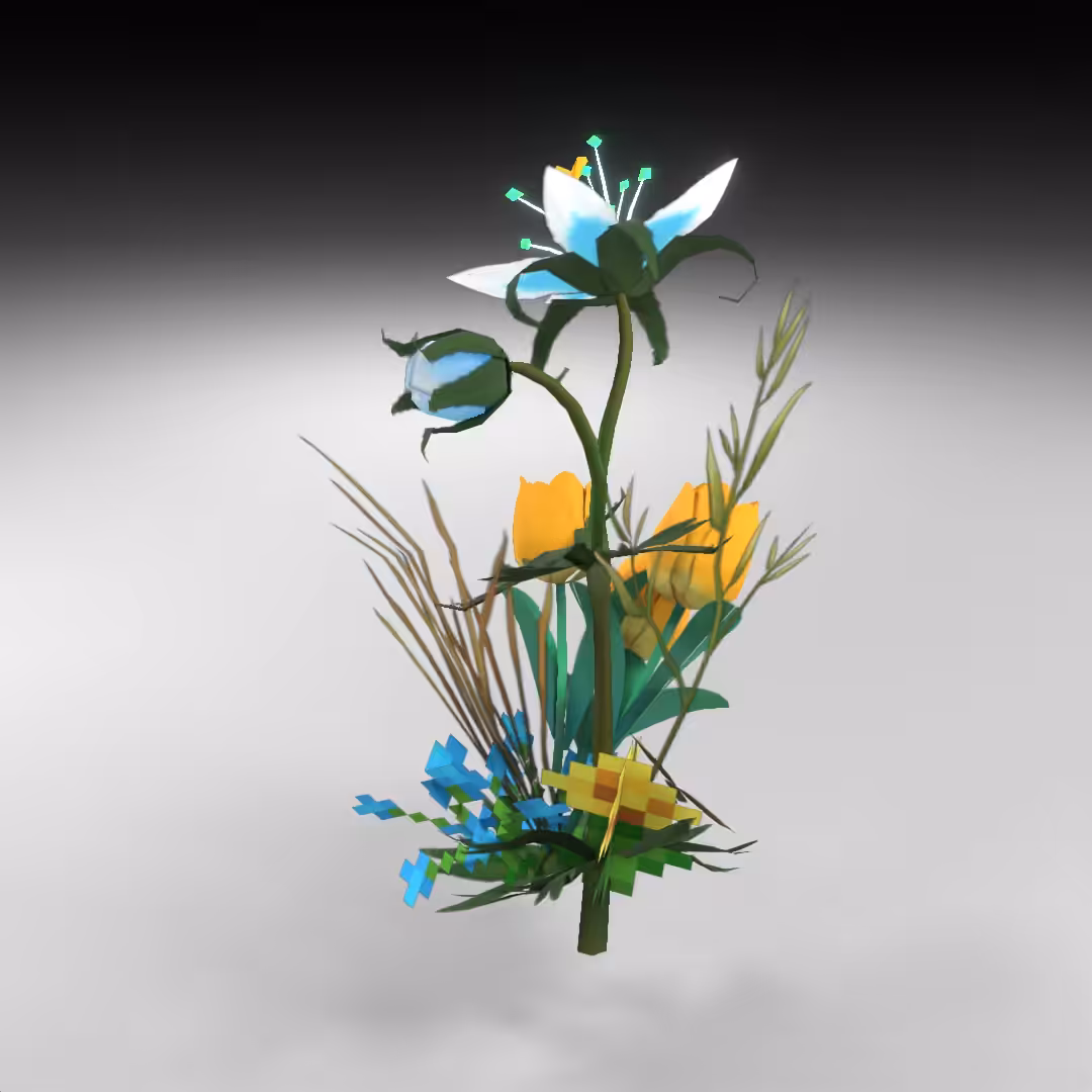 Hand-hacked Bouquet 81