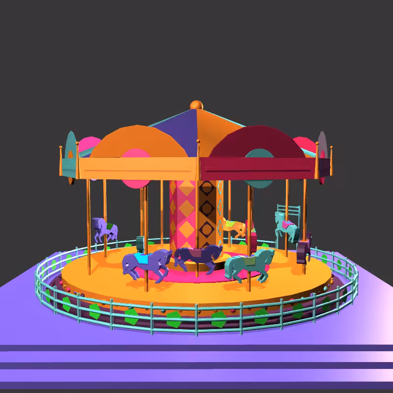 “Uncle Run” Fun Park: Carousel  #4