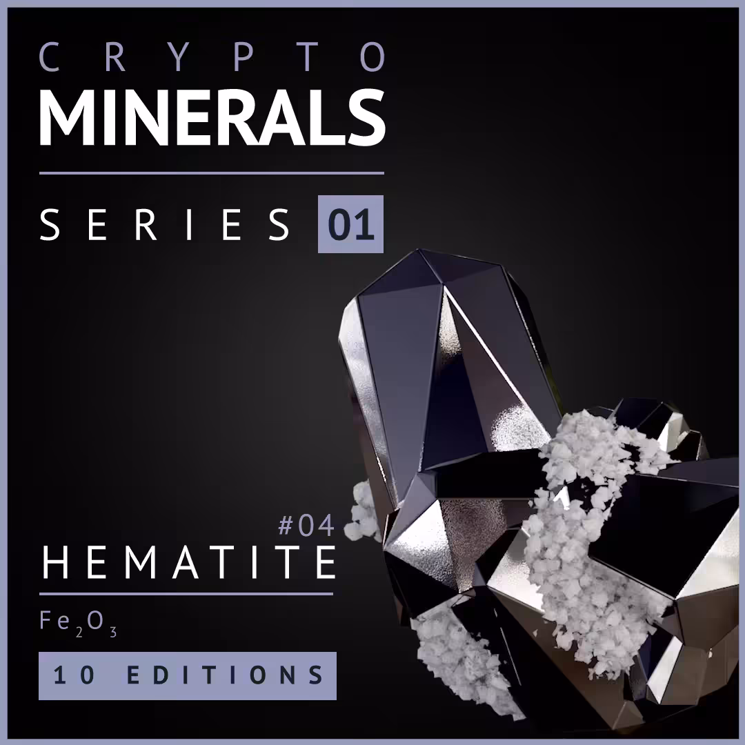 Crypto Minerals - Series 01 - #04 - Hematite