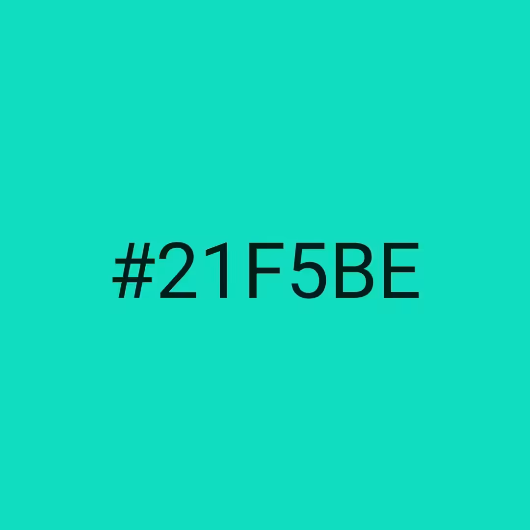 #21F5BE - RNG Color Experiment