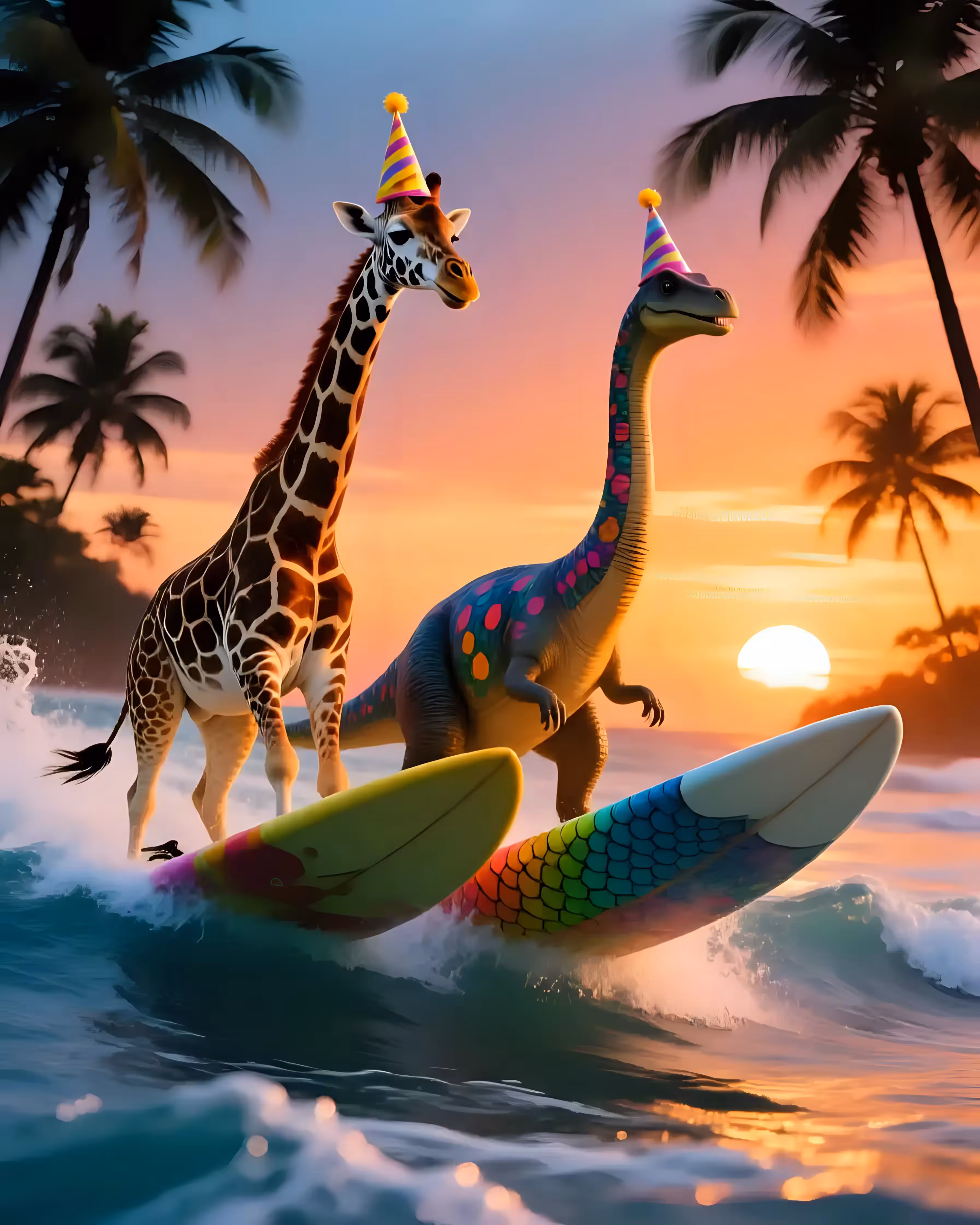 Long neck surfers