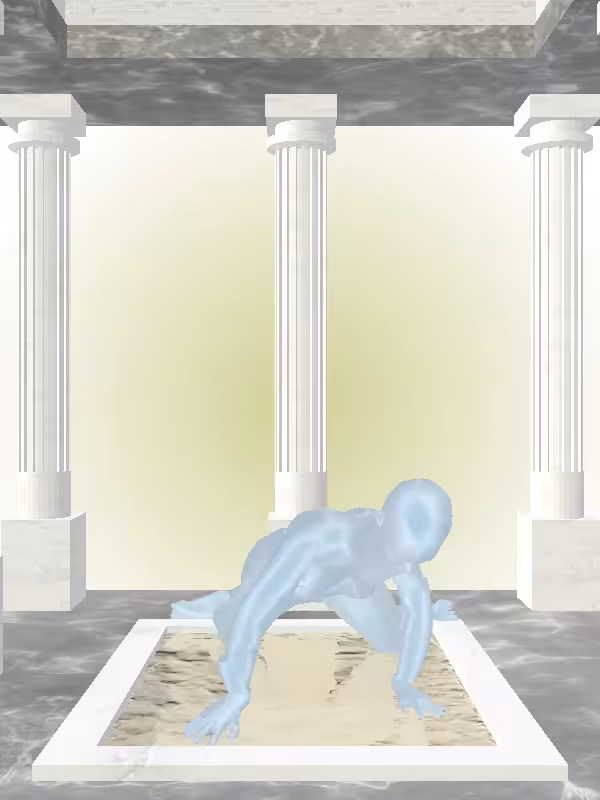 HeavenComputer: The Rising Ethereal Blue Woman #6767