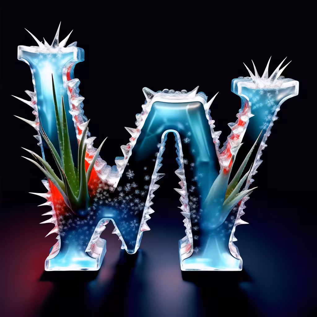 Scrabble collection - Cactus Alphabet: W