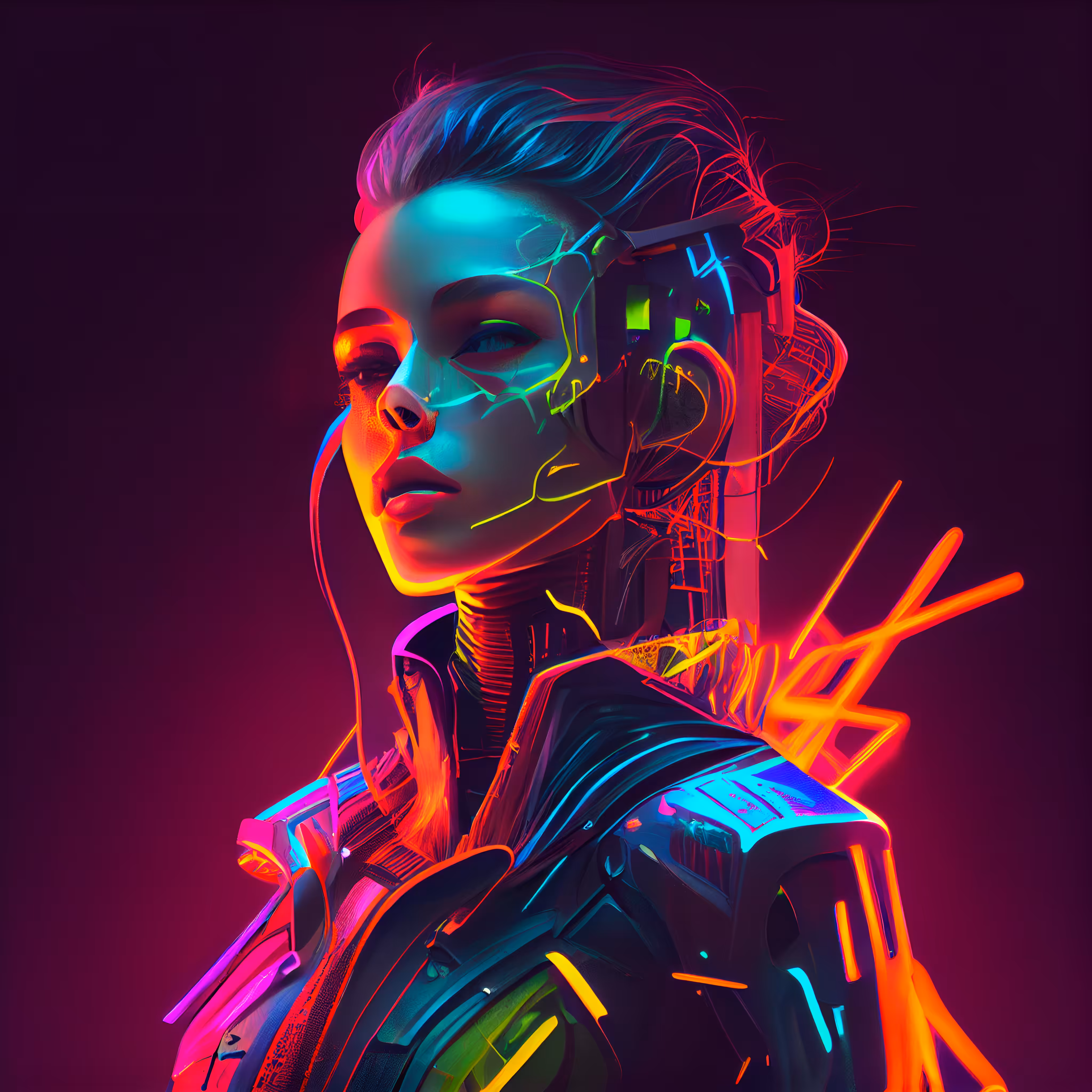 Neon girl