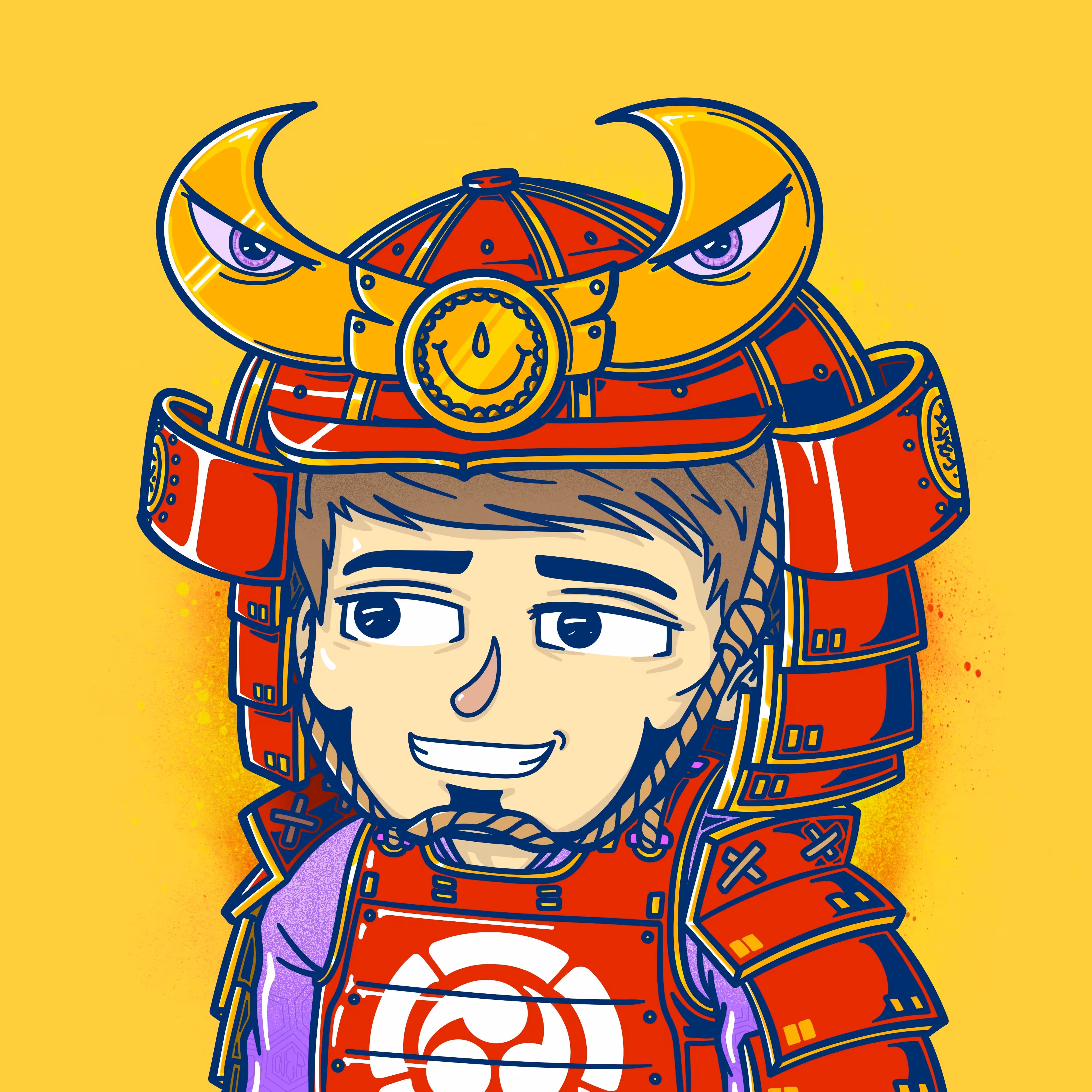 owangeboy and frens #76 - owange samurai by Artem Over