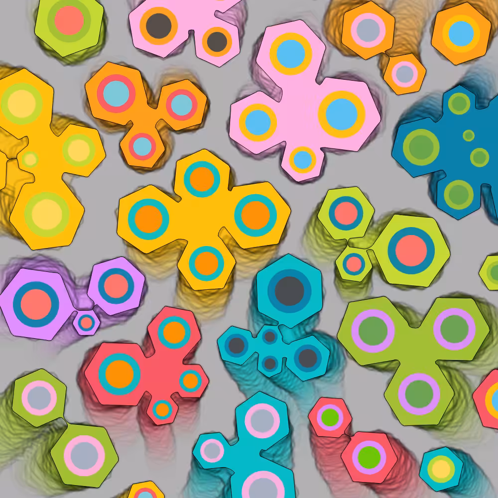Colorful cartoon shapes(free edition) #63