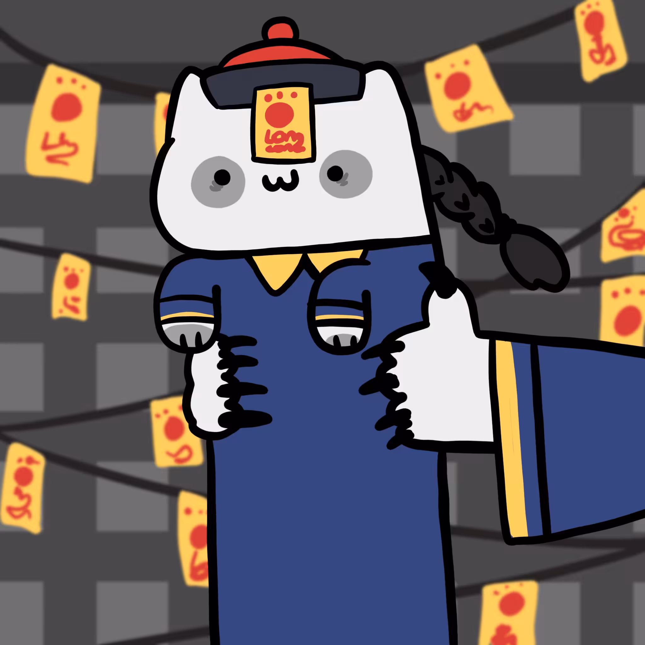 Long long Junp Jump ghost cat #057
