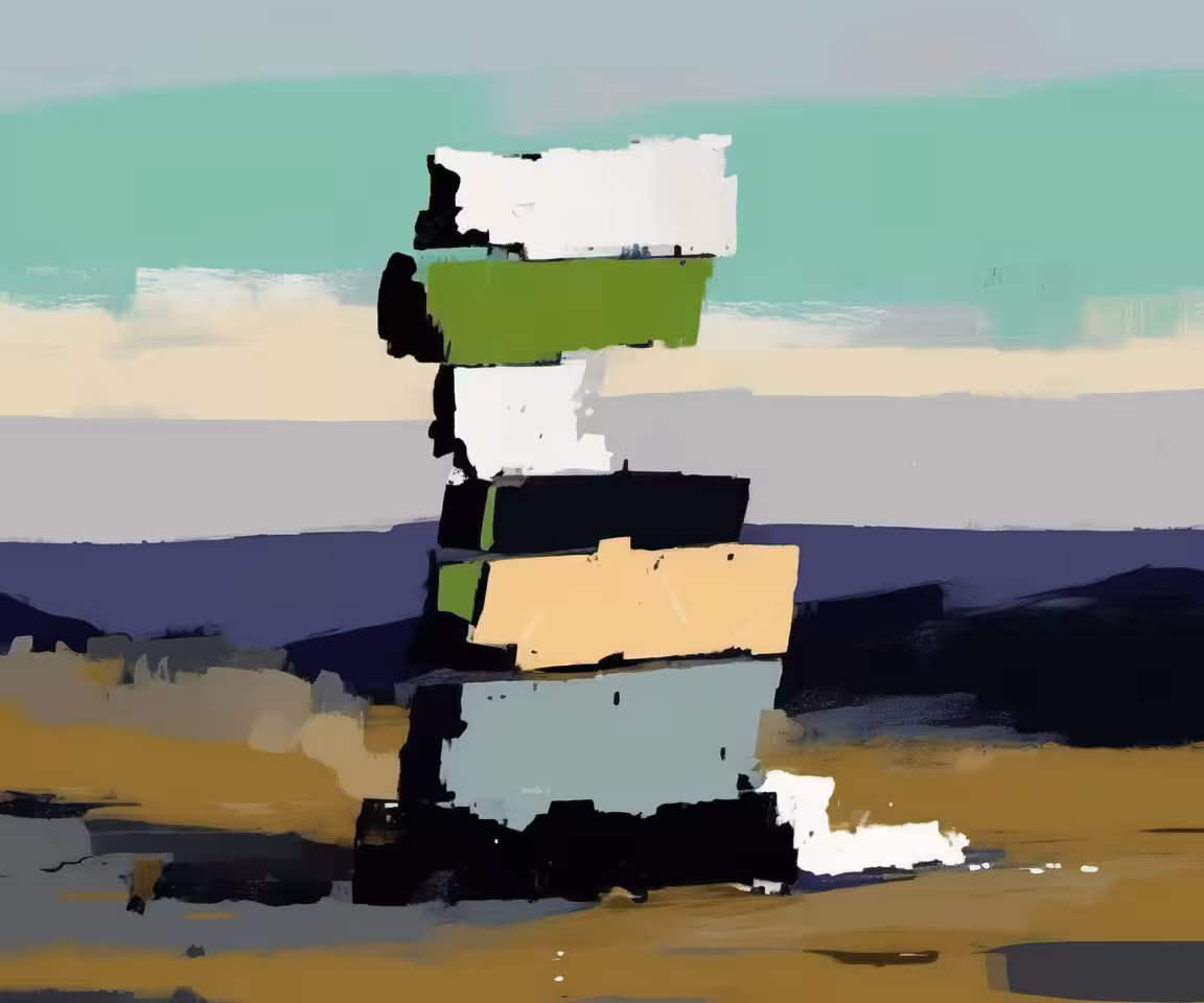 Painted Slabs #43