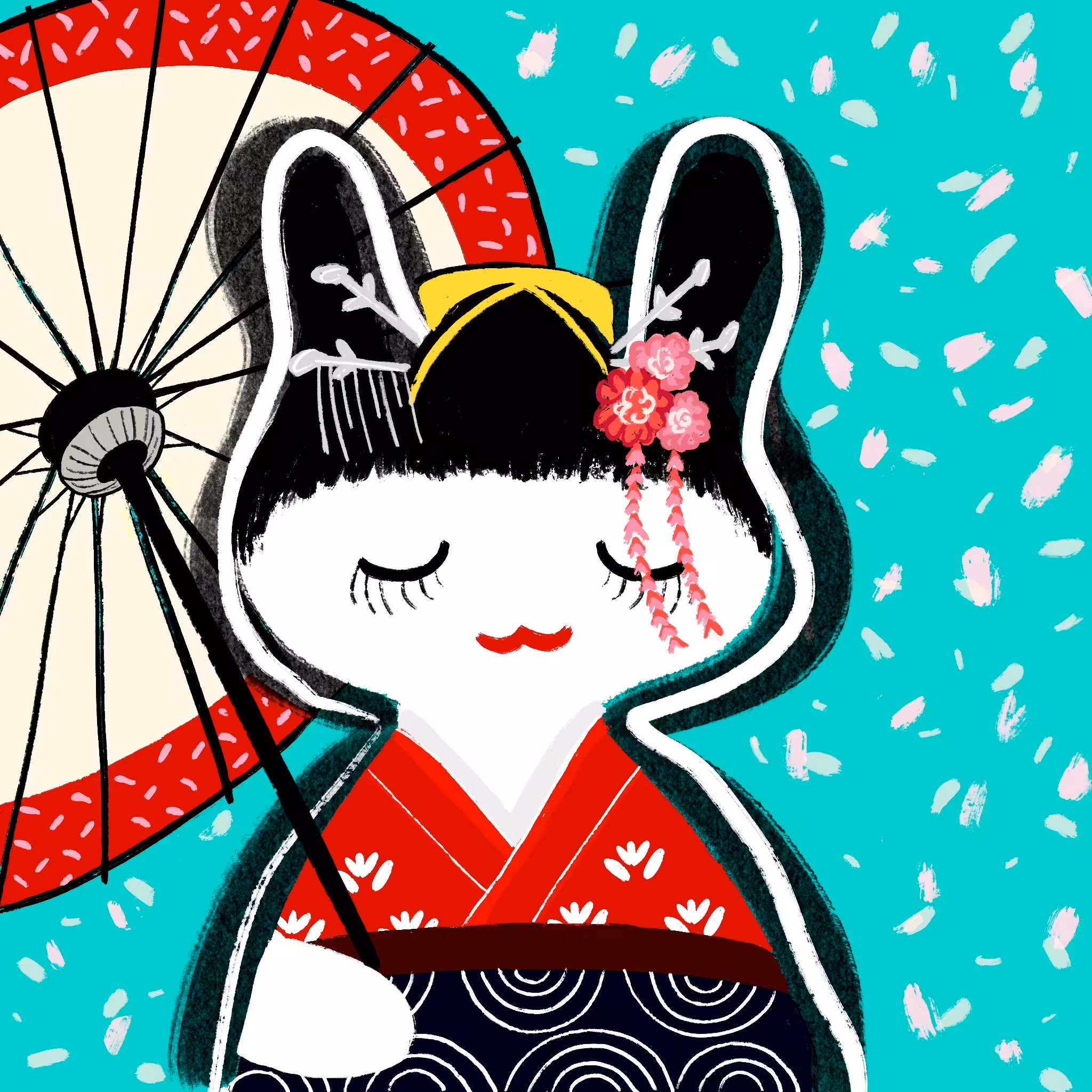 Rabbit Pop #0014 Geisha - RARE