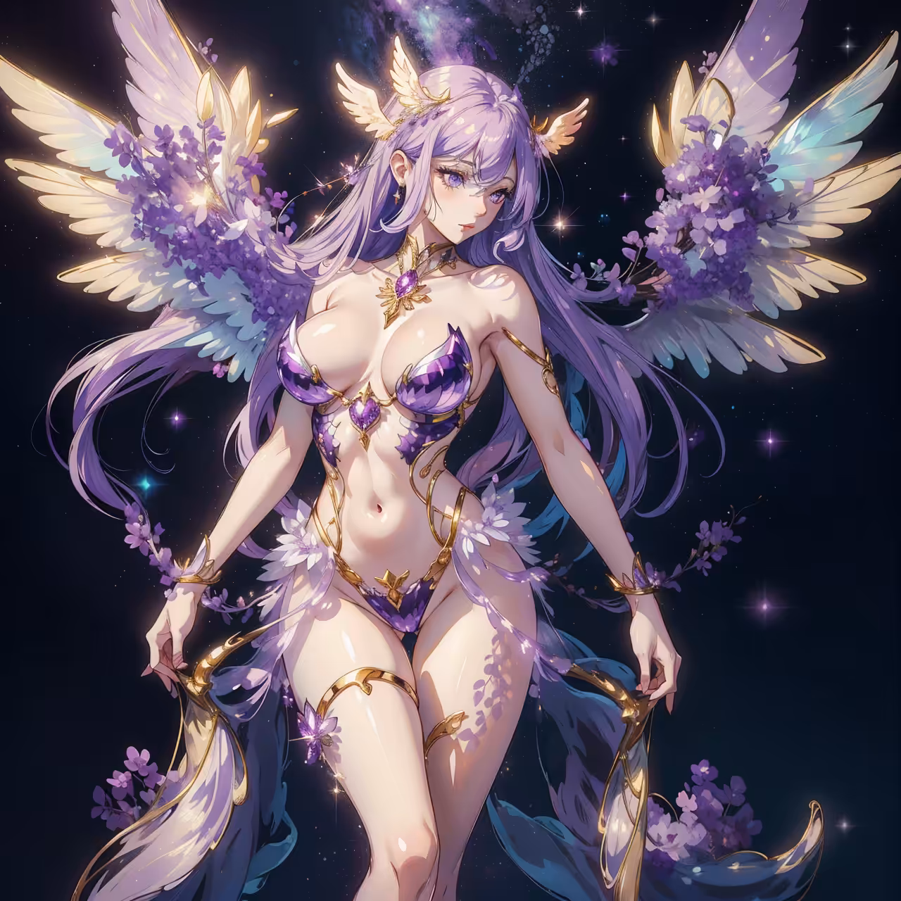 Divine Amethyst Angel