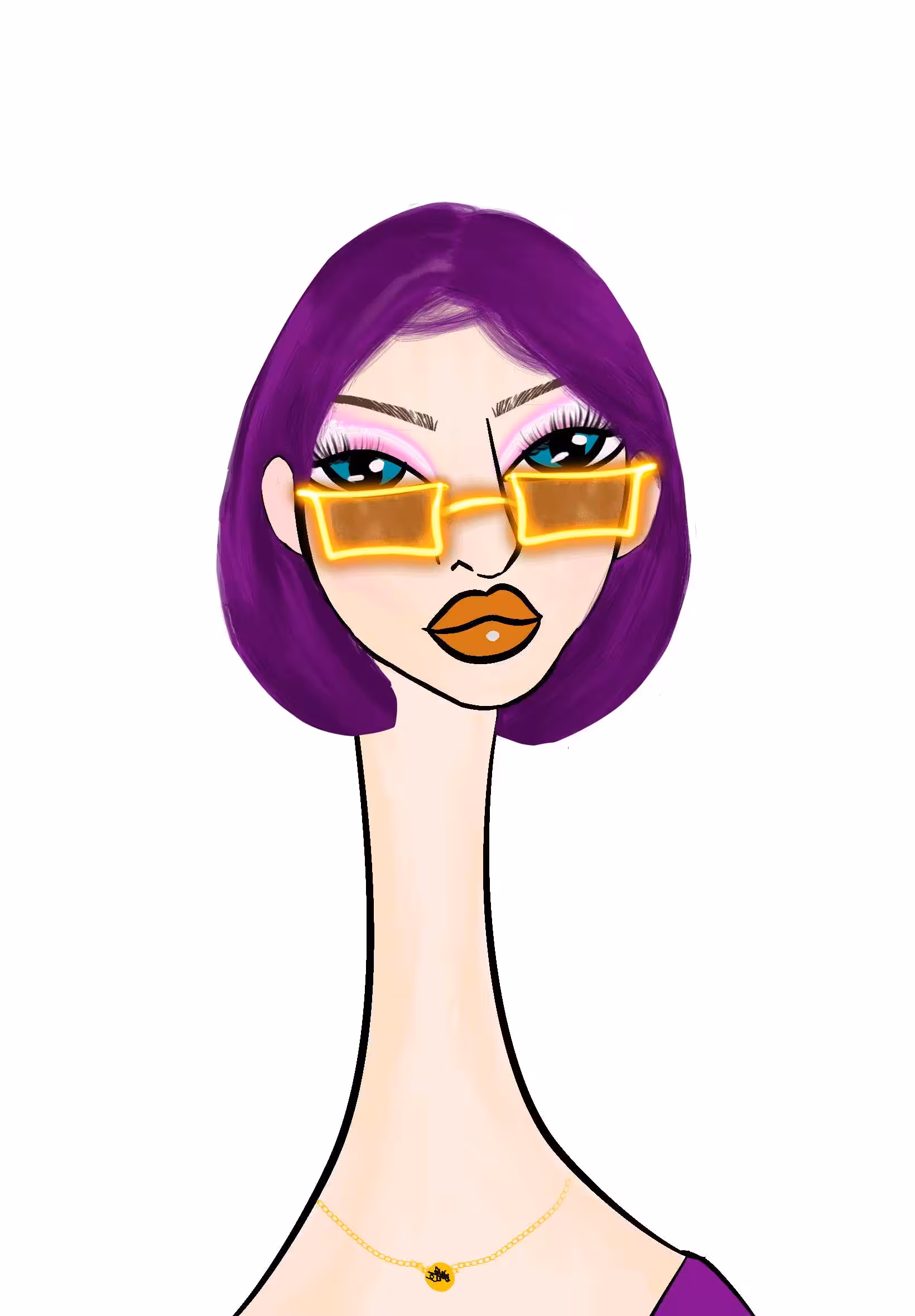 Long Neckie Lady #269