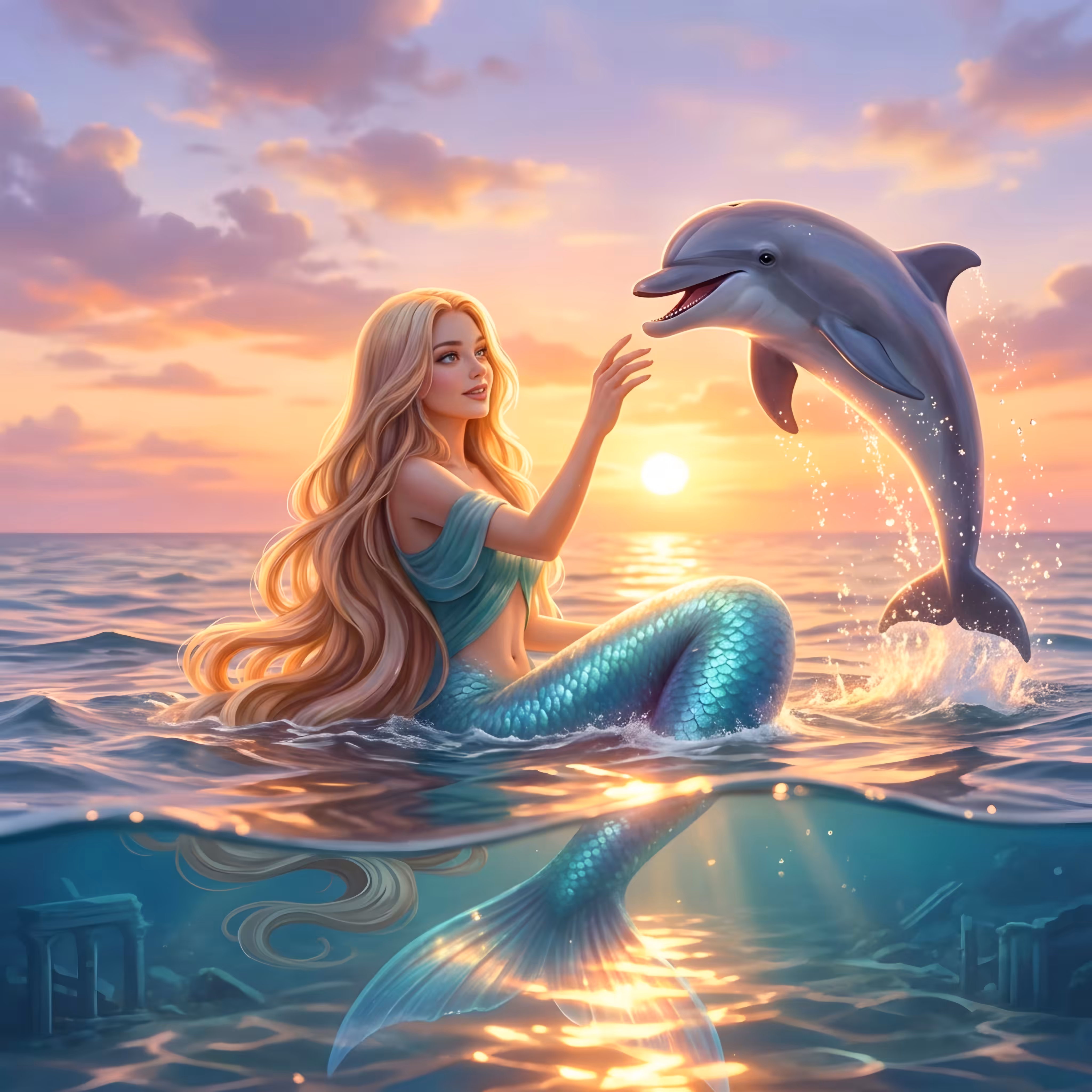 Sunset Harmony 🐬