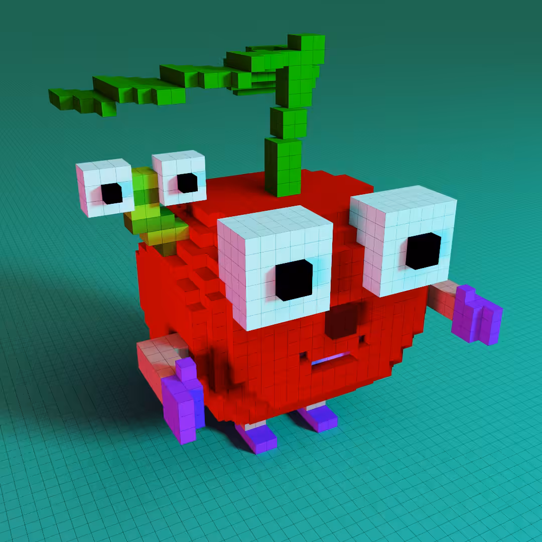 Cherry and its caterpillar friend