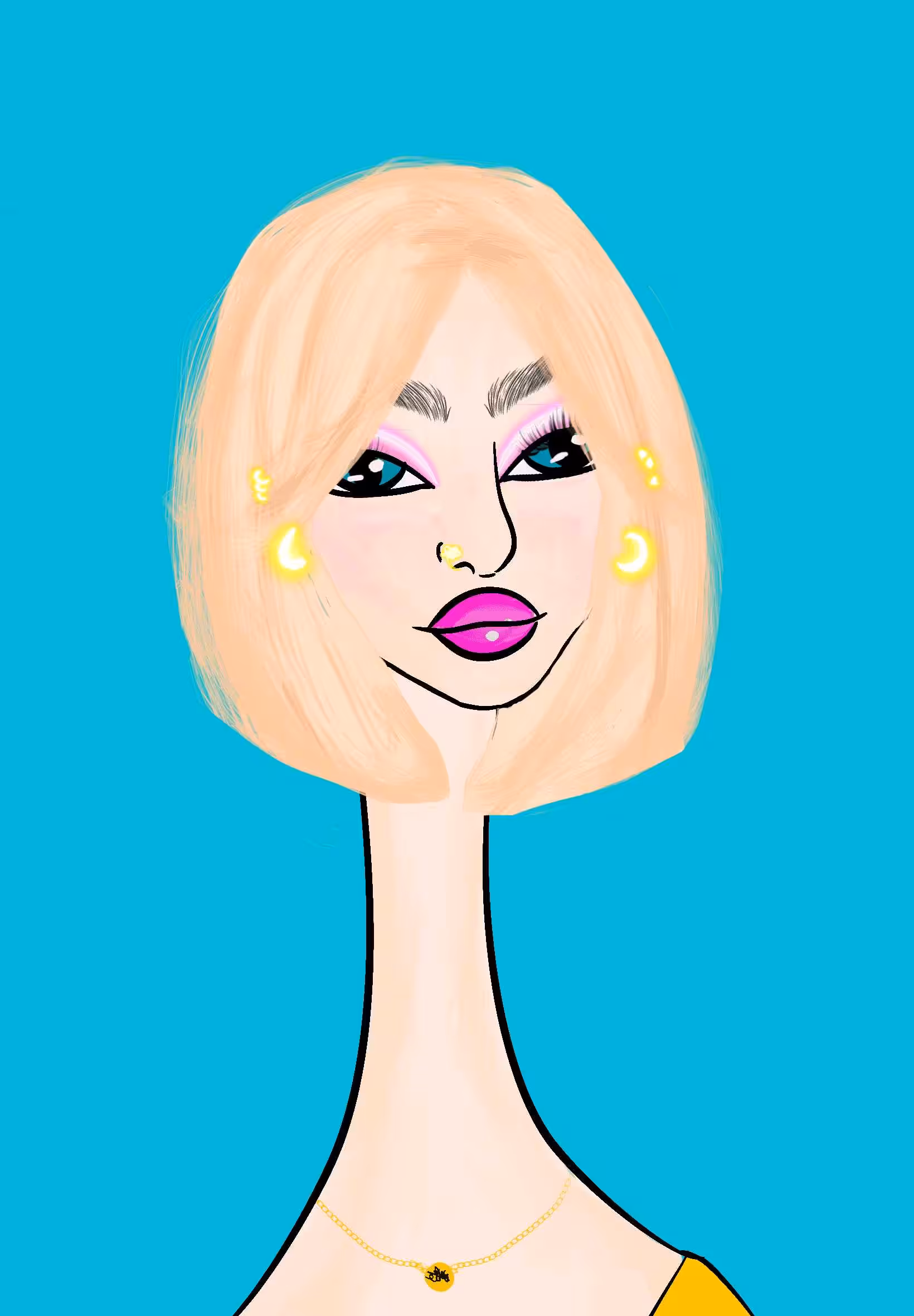 Long Neckie Lady #1050