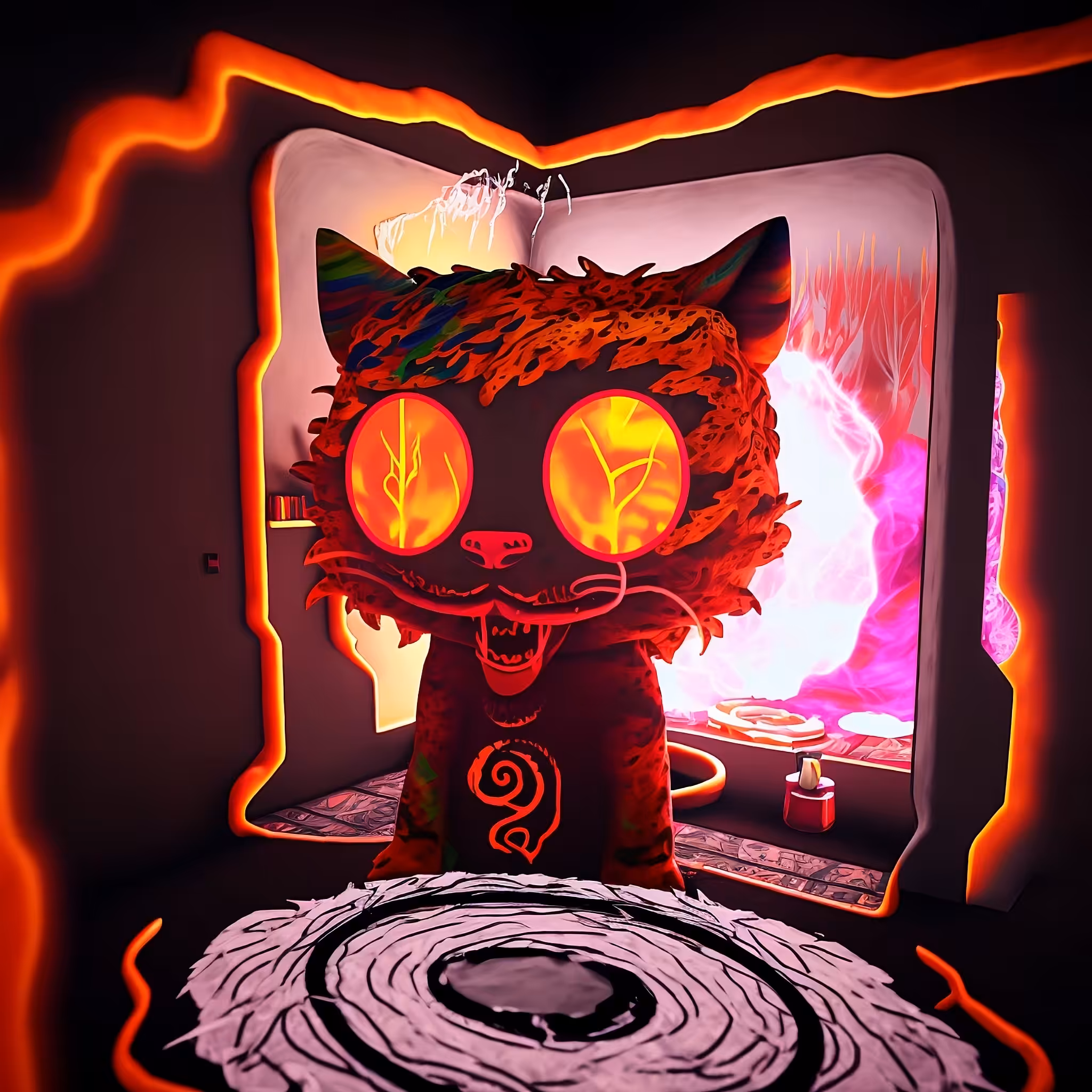 The cat from the hell... 🐯