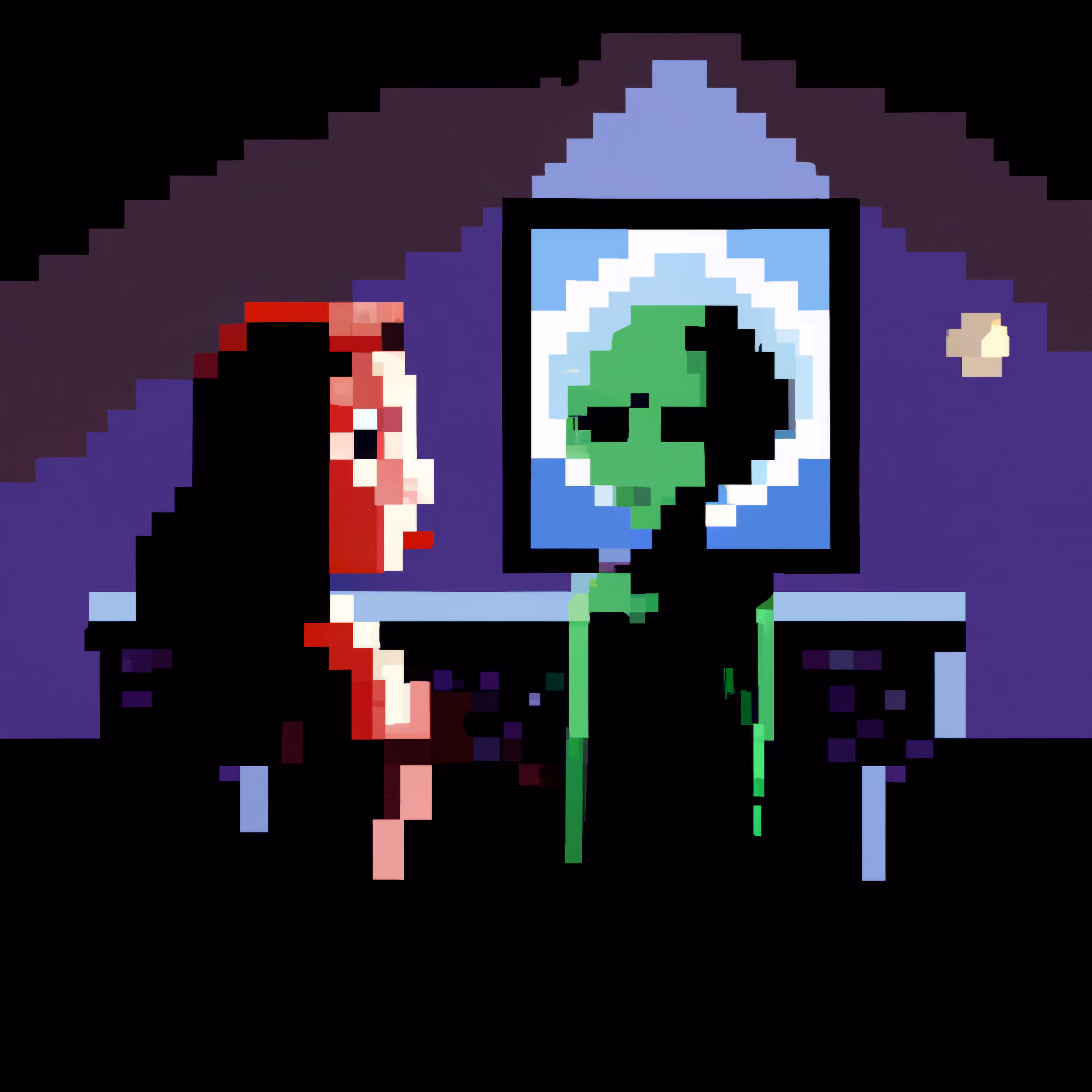 Mona Lisa Meets an Alien in a Bar #9: Whispers