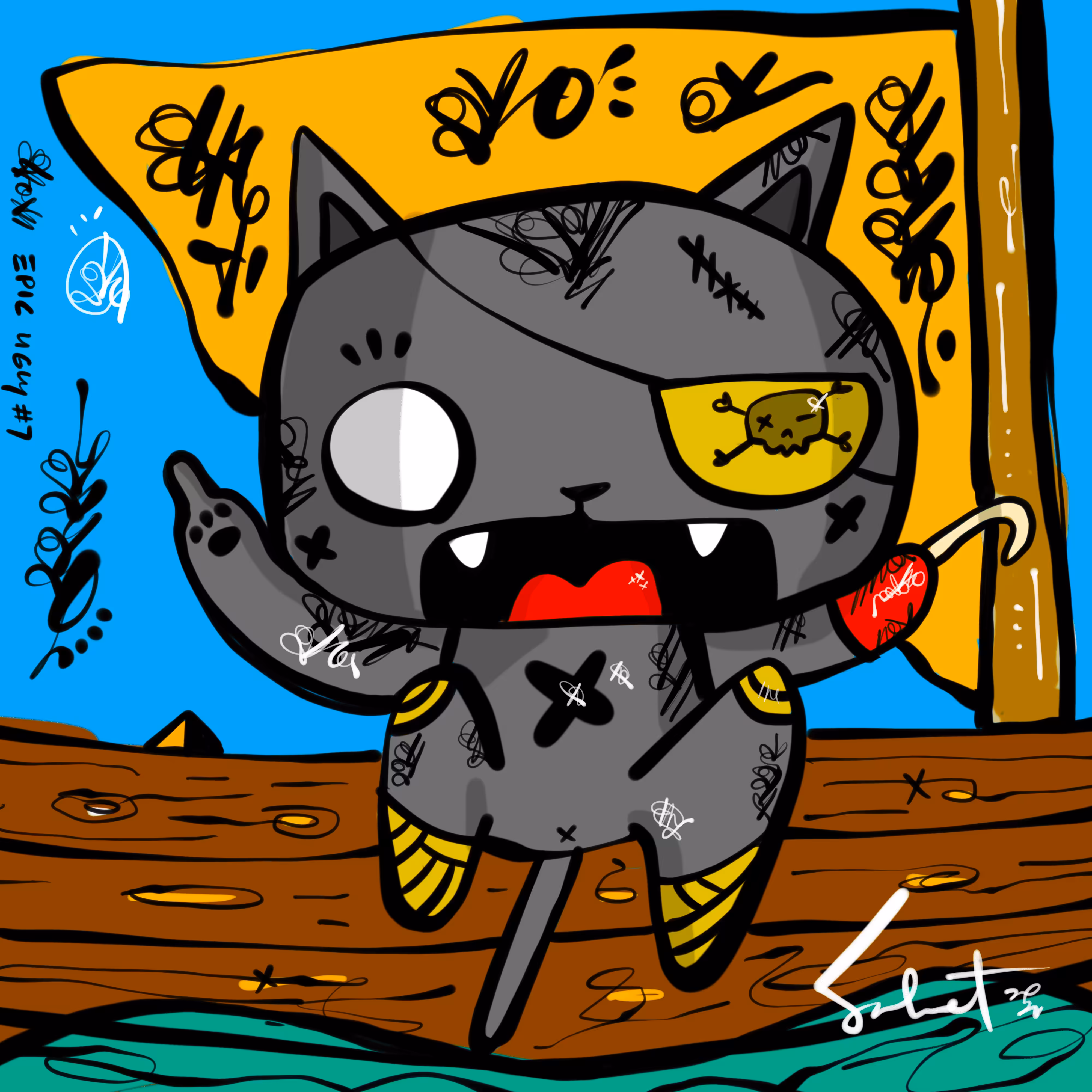 Ugly Kitties by Sabet #300 "EPIC UGLY #7"