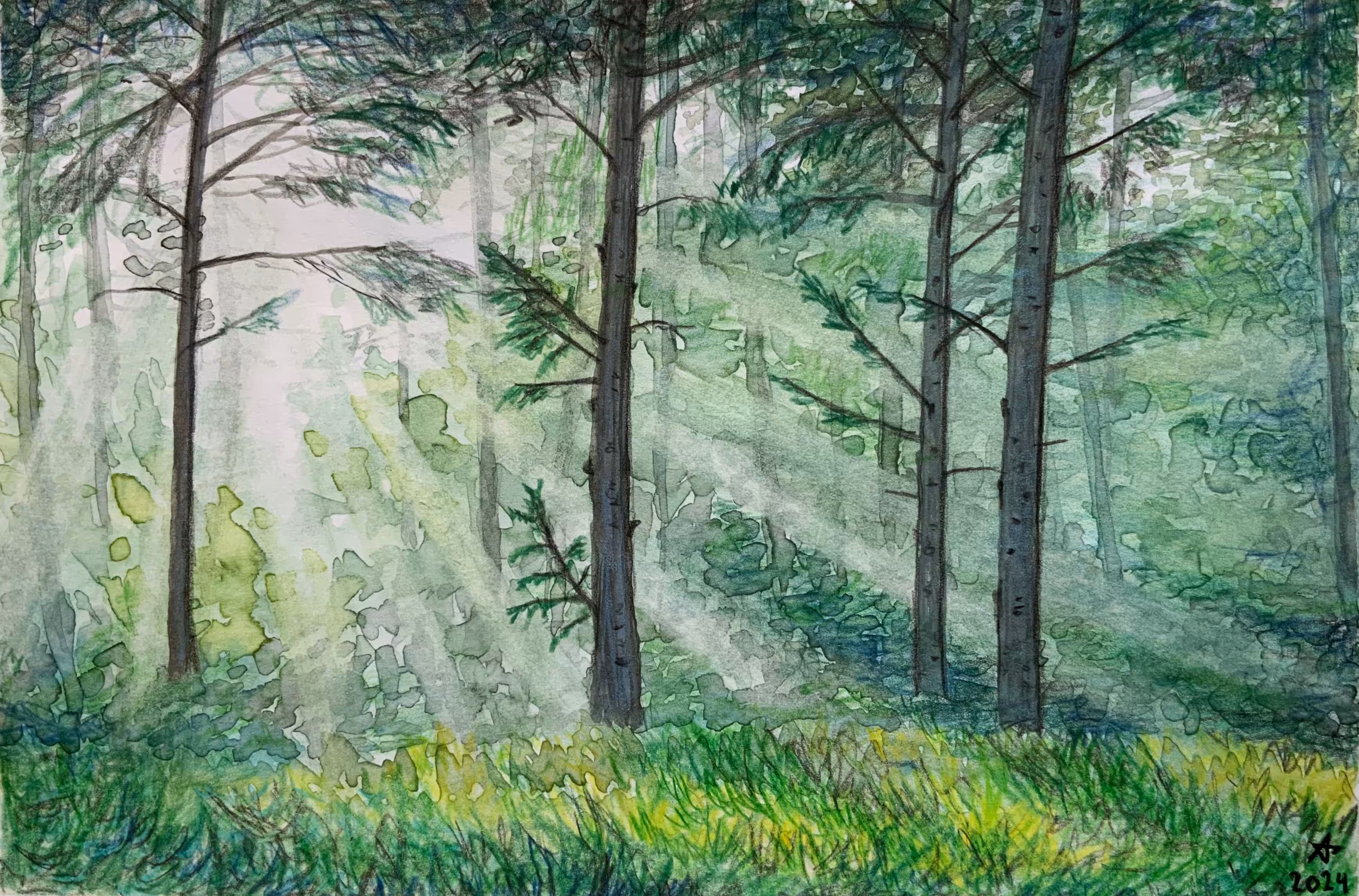 Watercolours: Ethereal Light Study