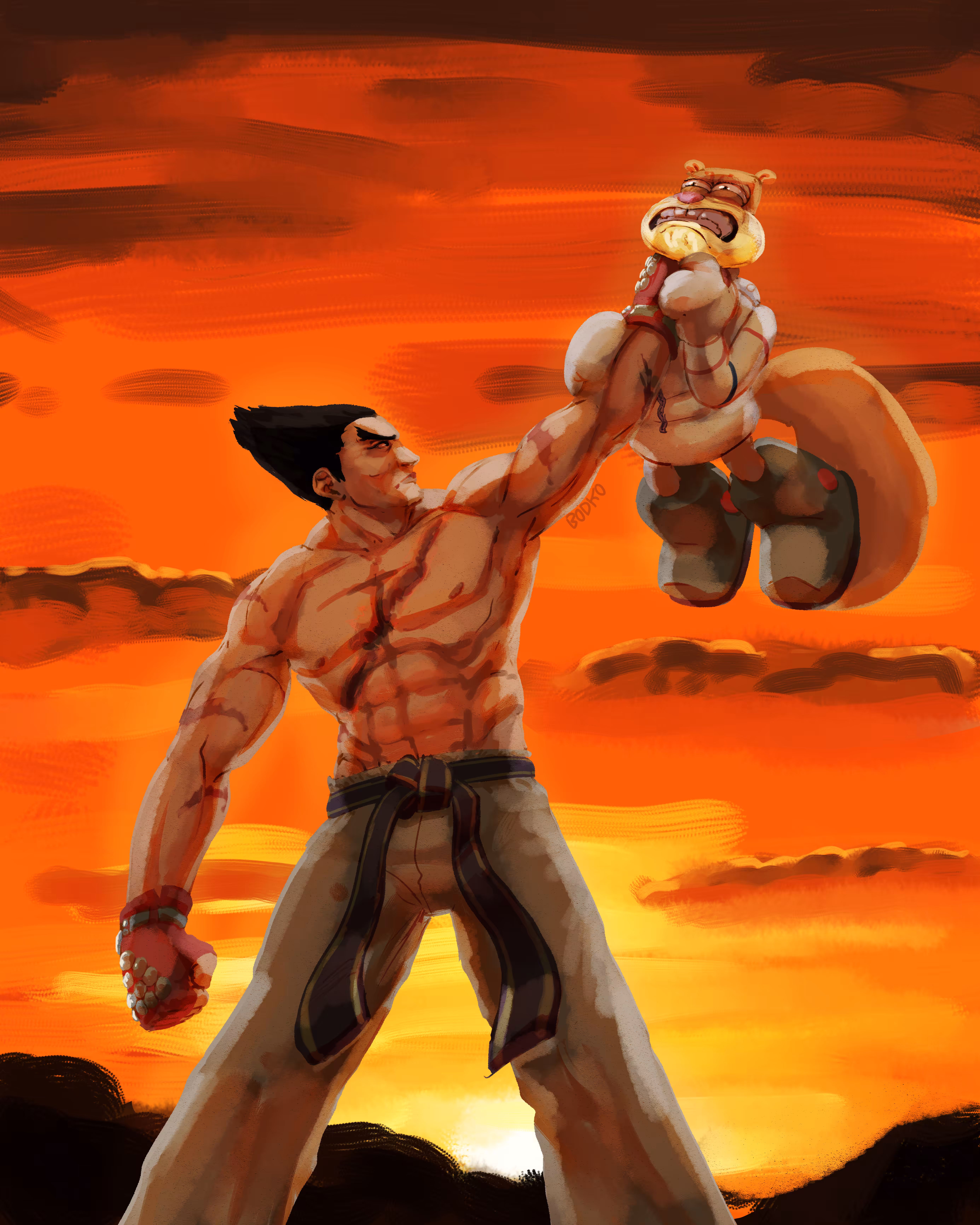 Kazuya Captures Sandy