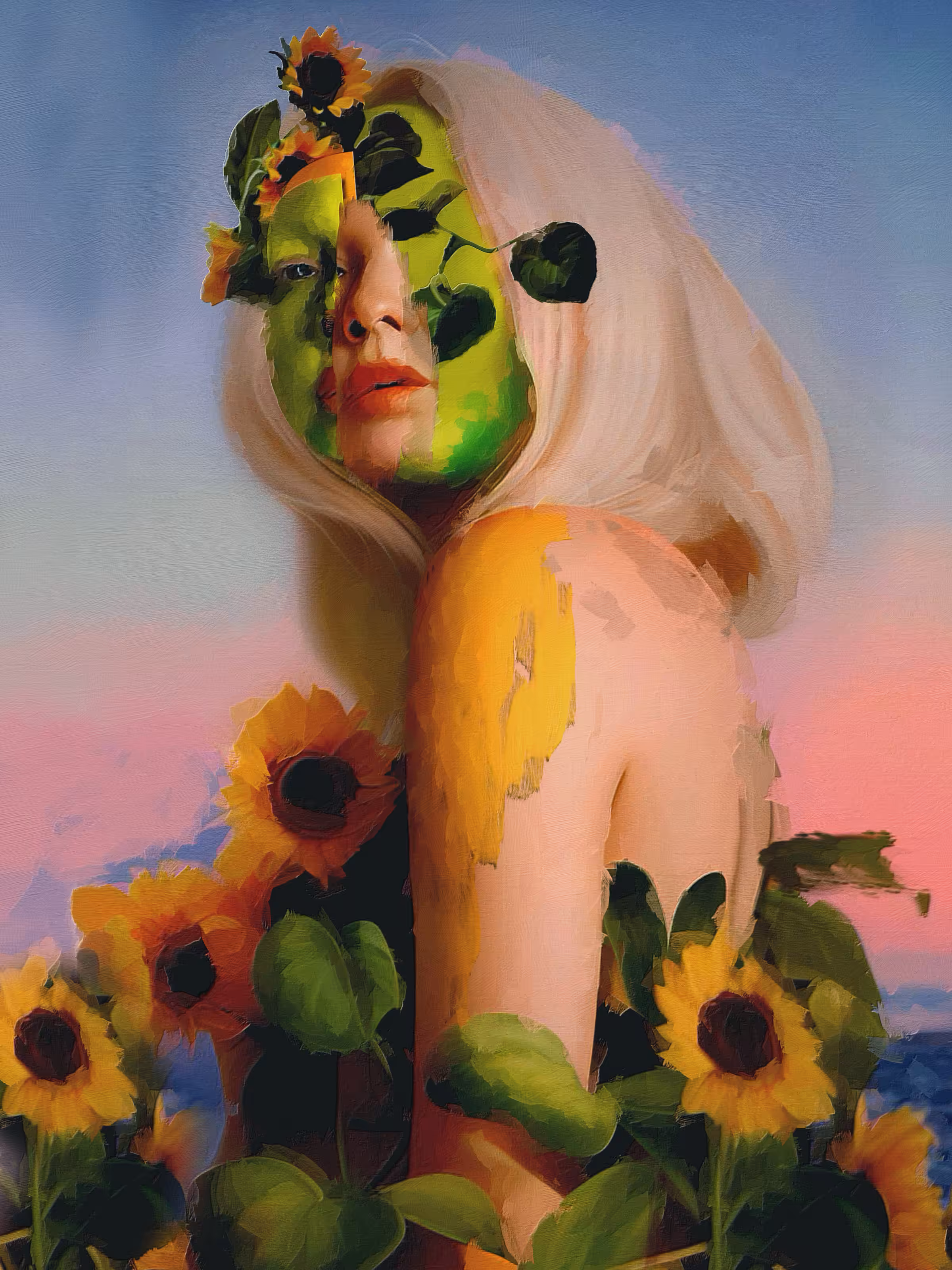 She wakes up and seeks light