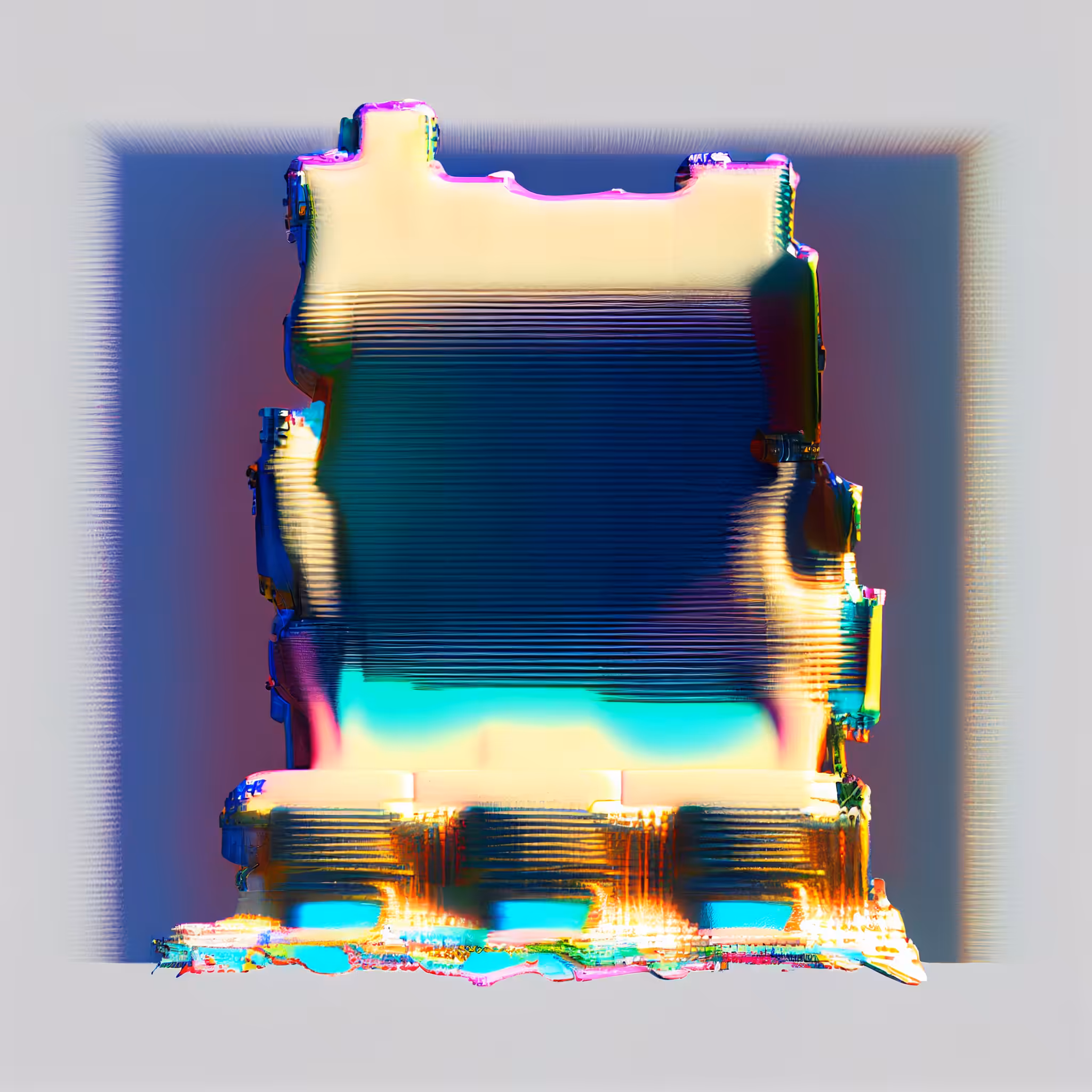 Homage to the square - Stock I: Squares crossing square