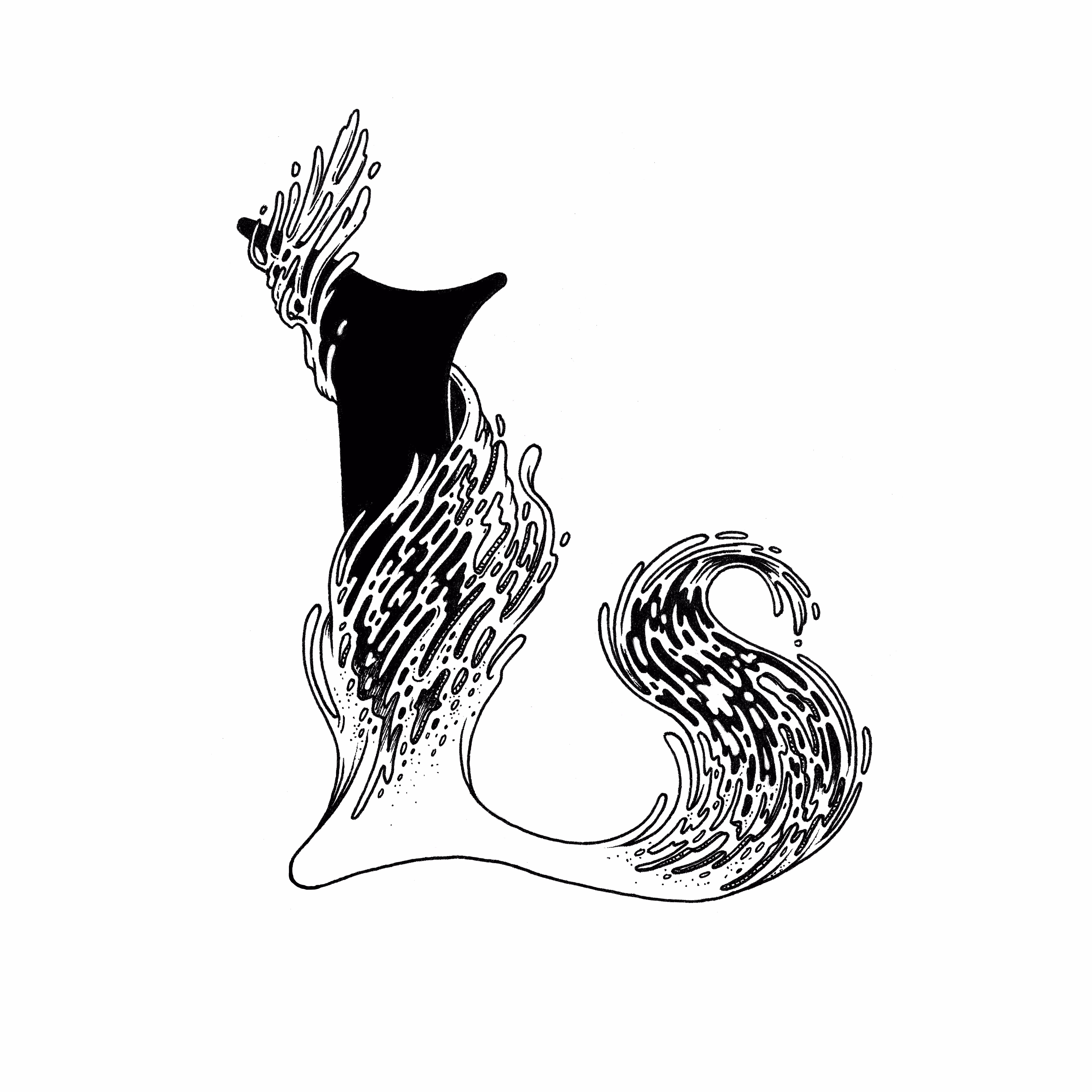L (Liquid) - 36 Days of Patterns