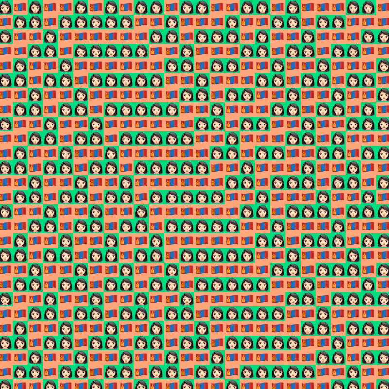 Elementary Cellular Emoji Automata #607