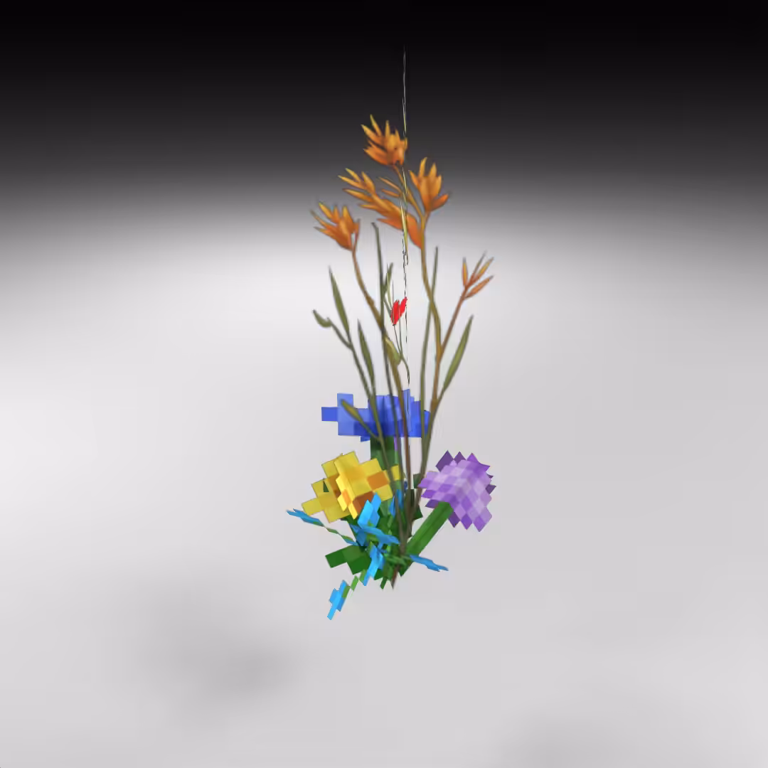 Hand-hacked Bouquet 156