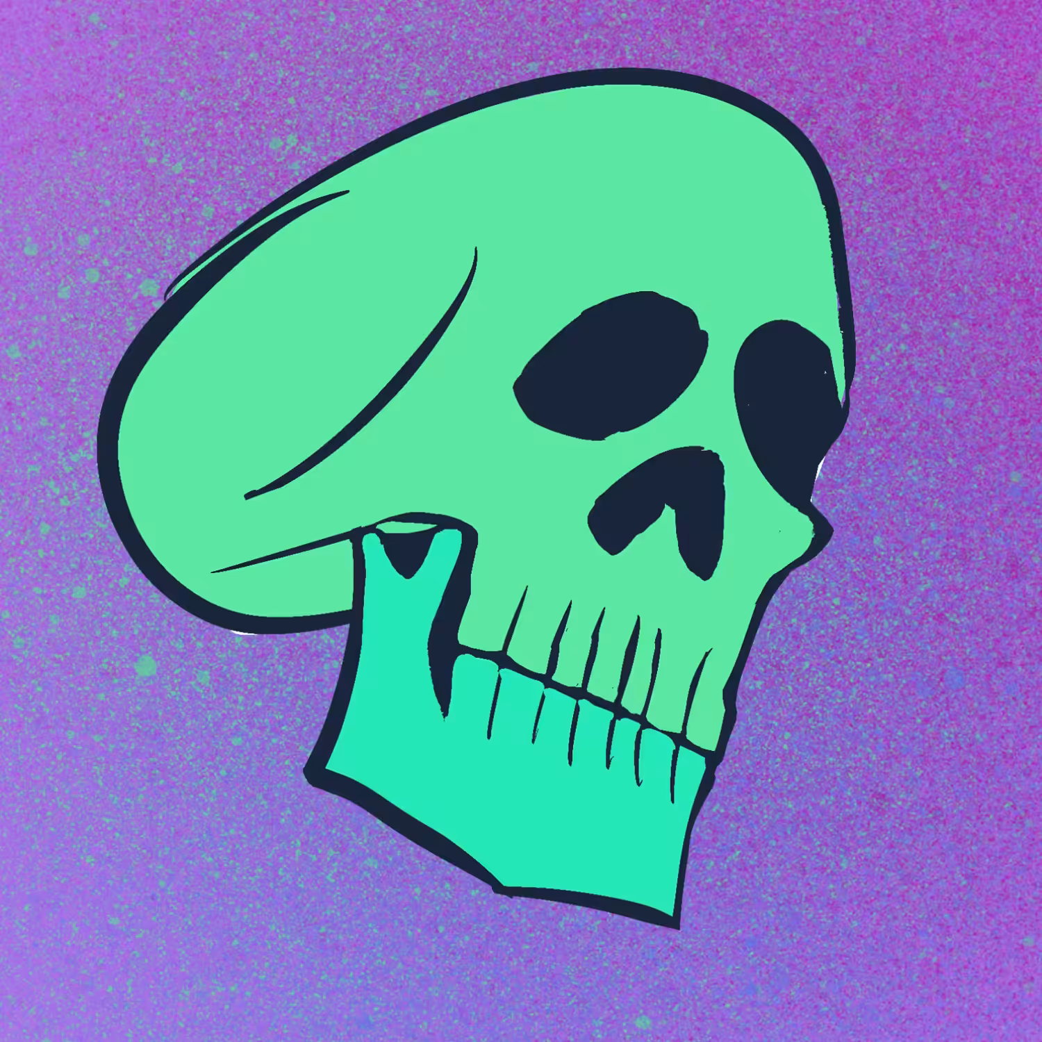 Seafoam Skull #1