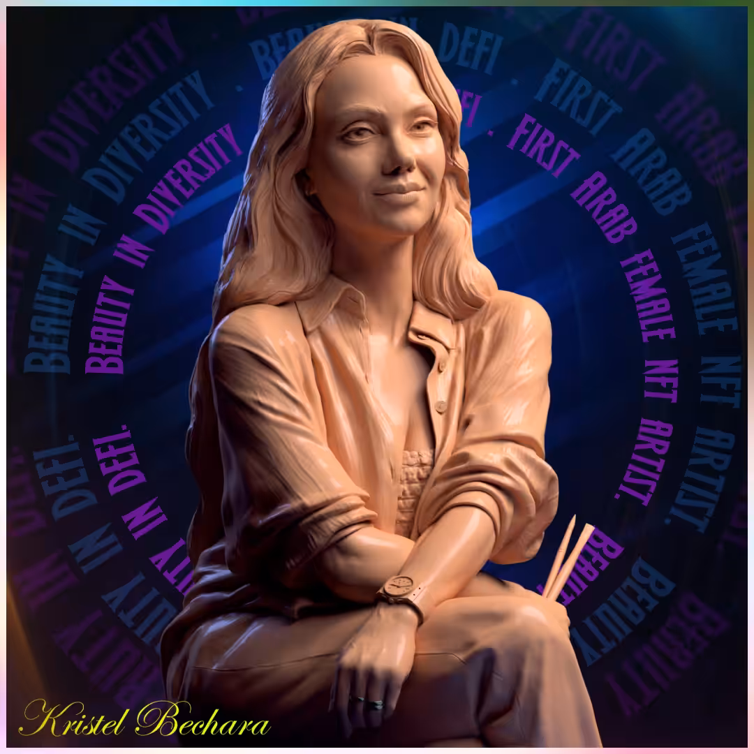 First Female Arab NFT Artist- CryptoCoinArt series
