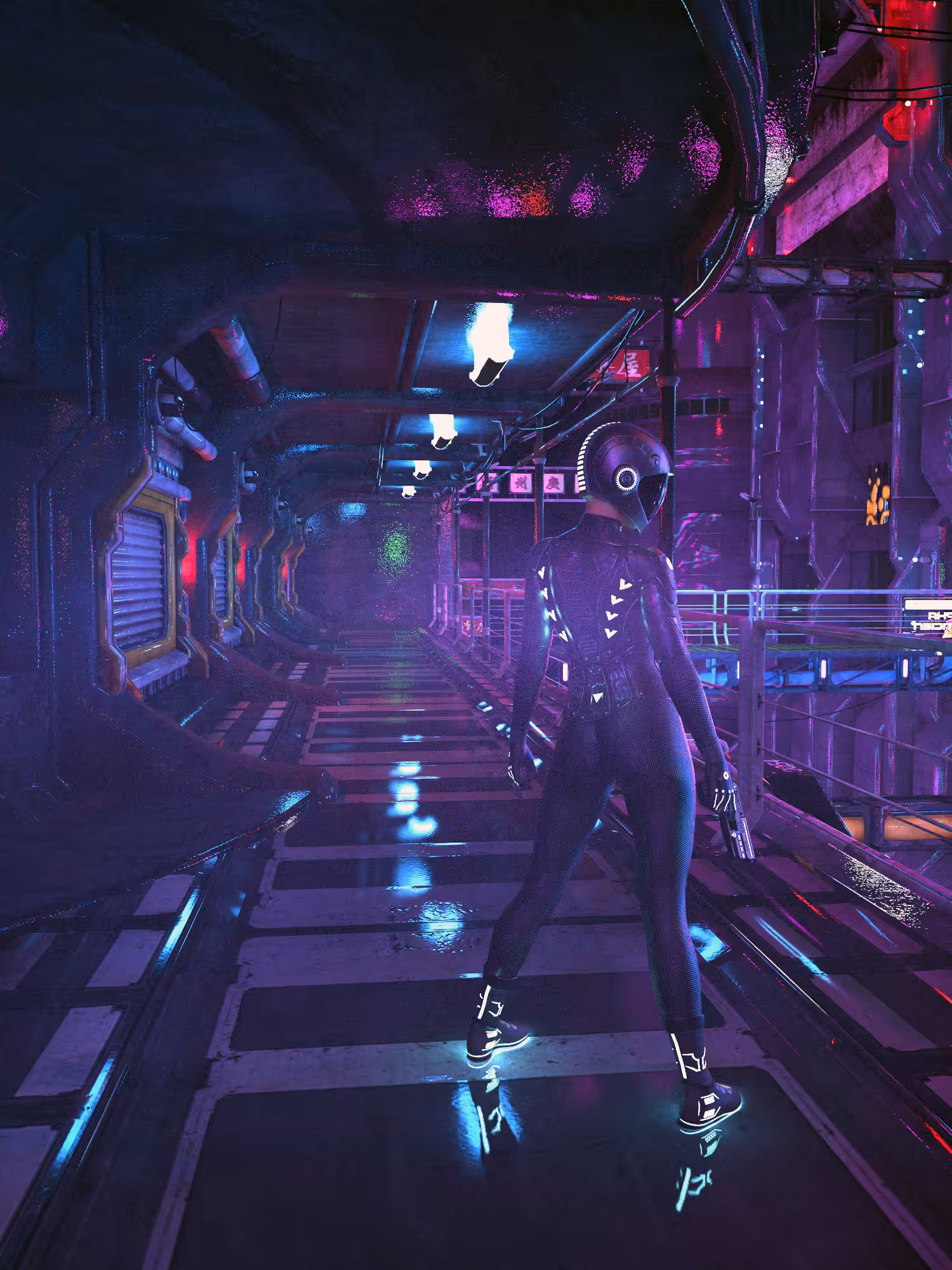Cyberpunk city night 0.3. Ghost in a shell