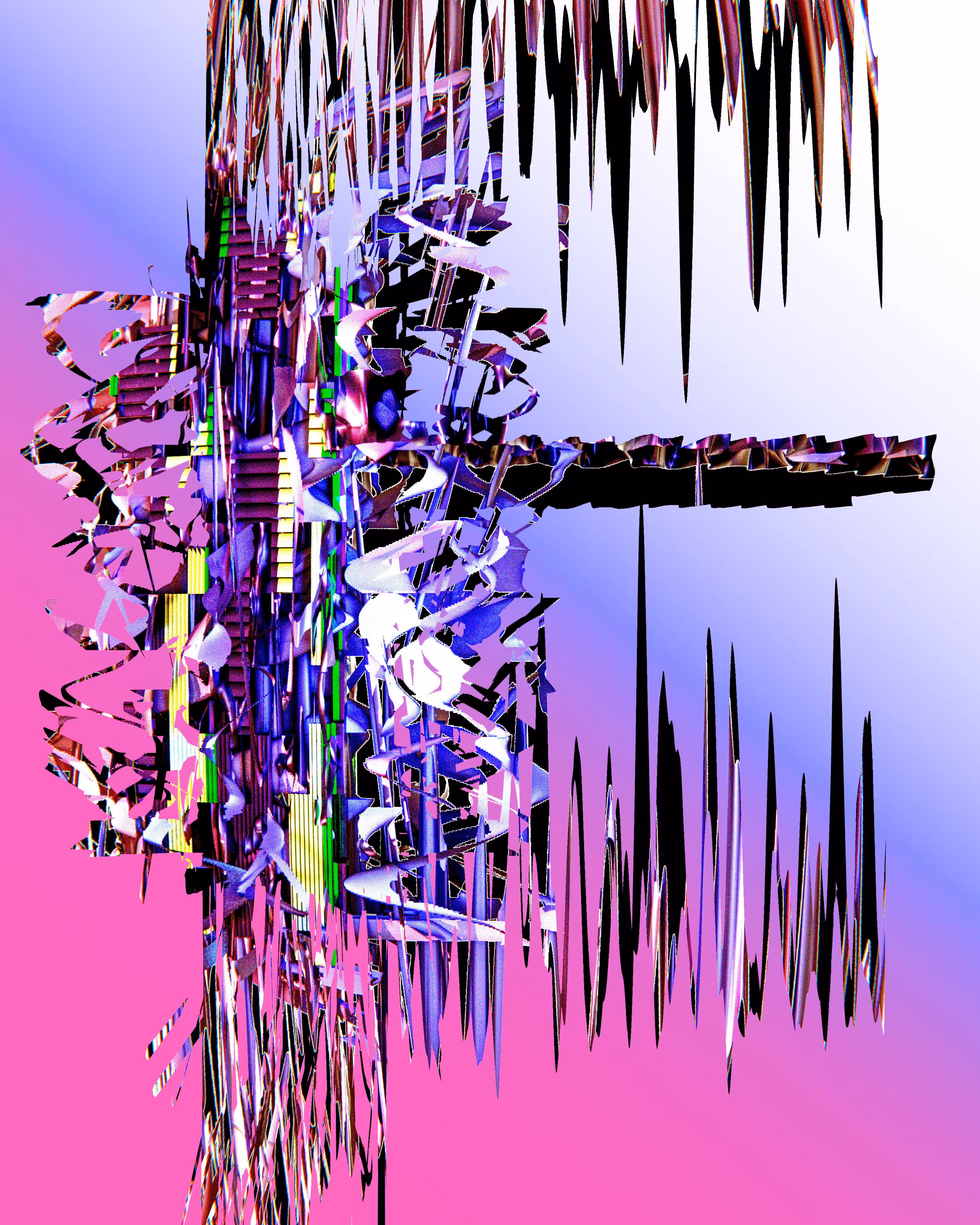 Shredded Neo Tokyo 002  - The Geisha glitching to freedom