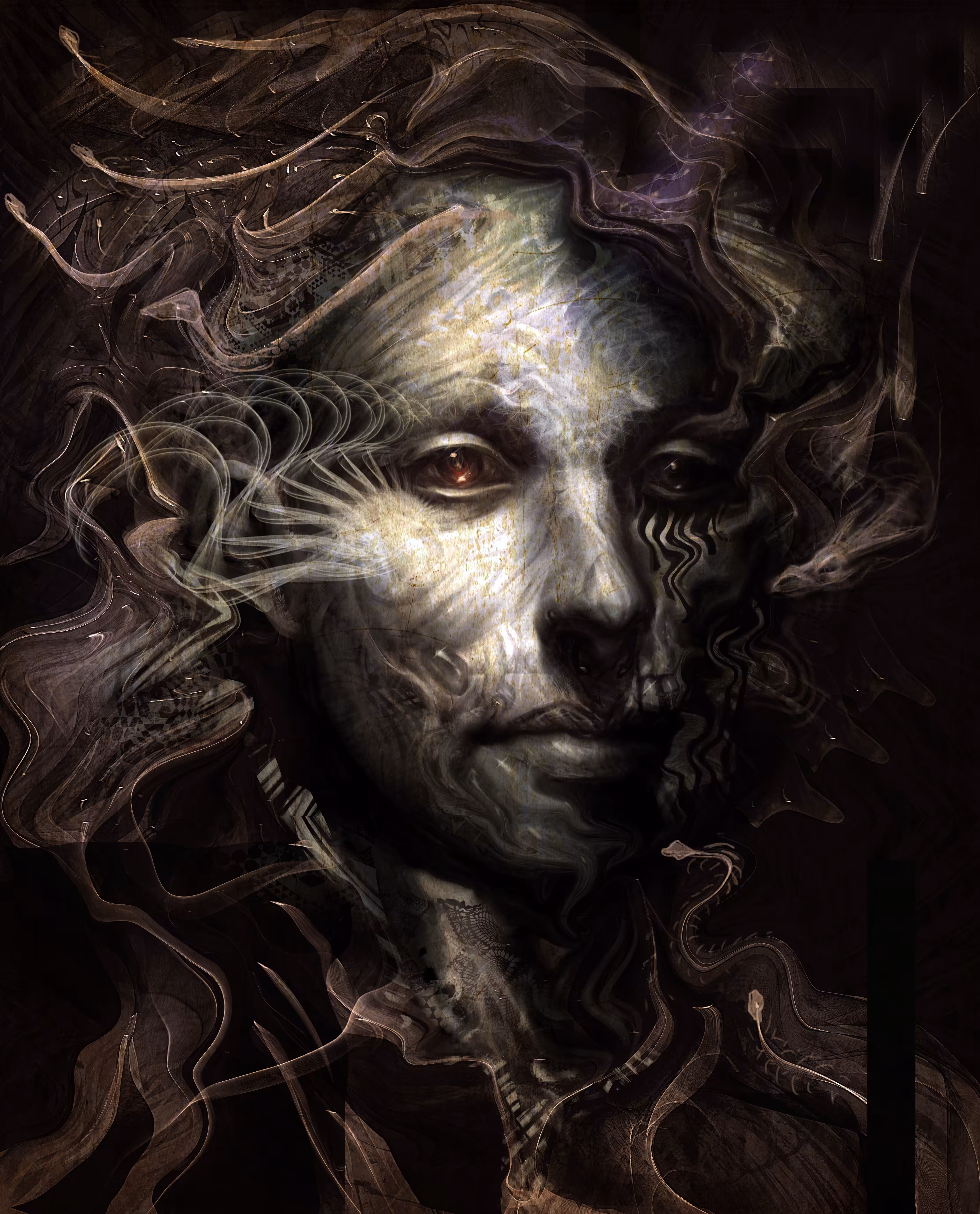 A Dark Mood (self portrait)