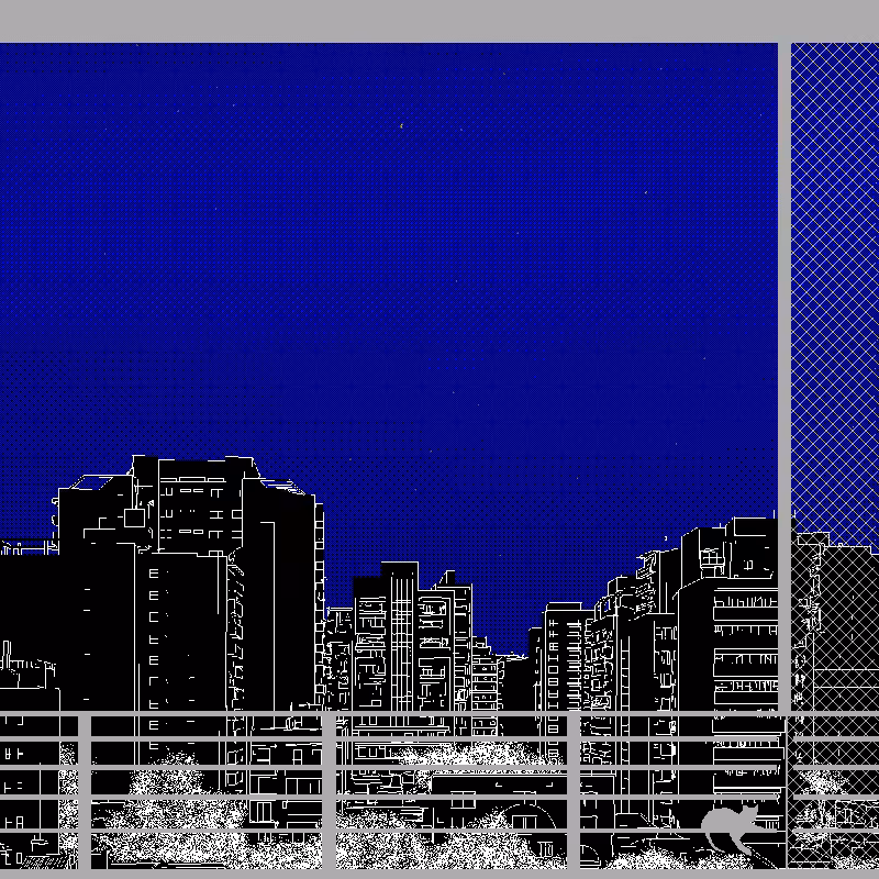 Observing the city through #7