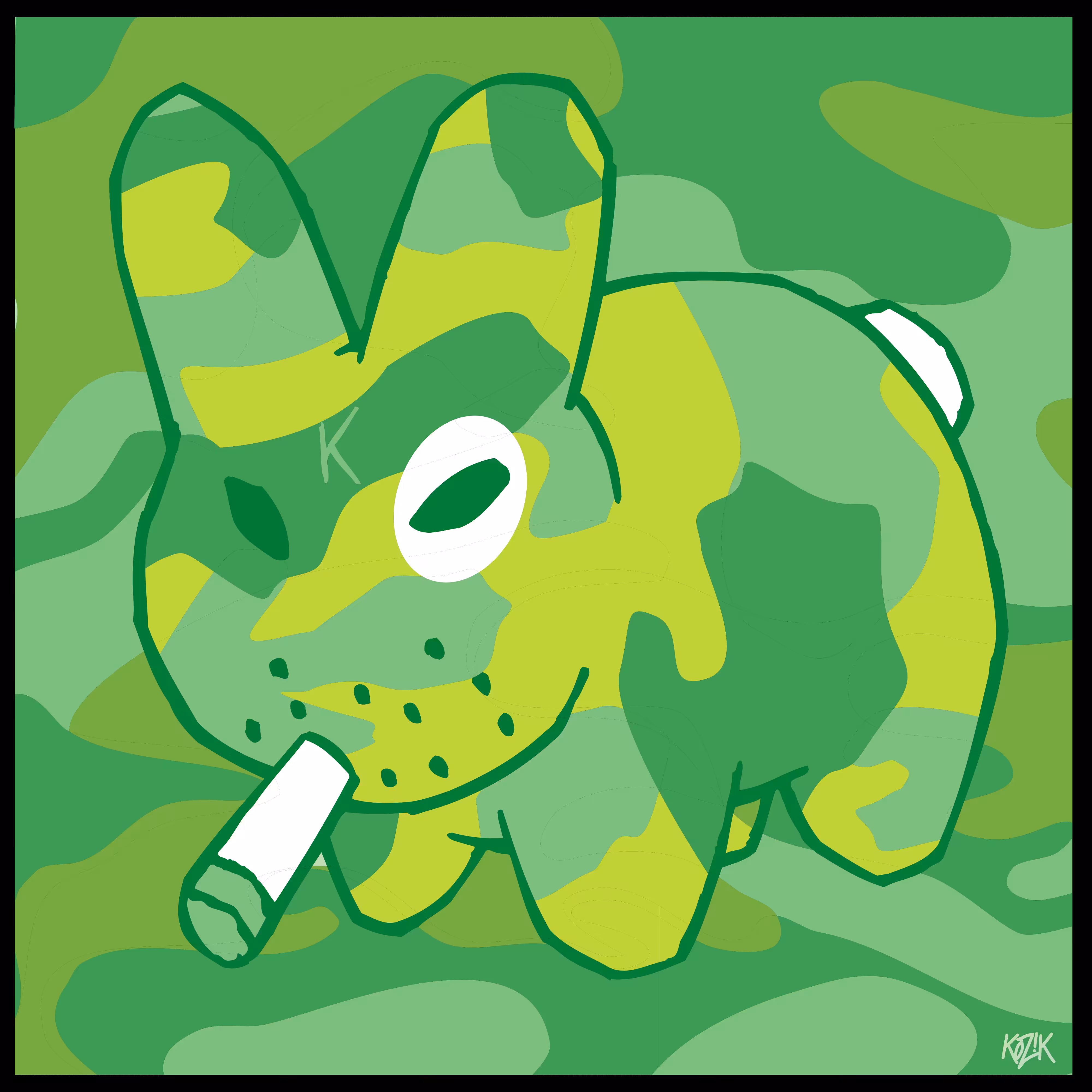 Invisible Labbit In Green