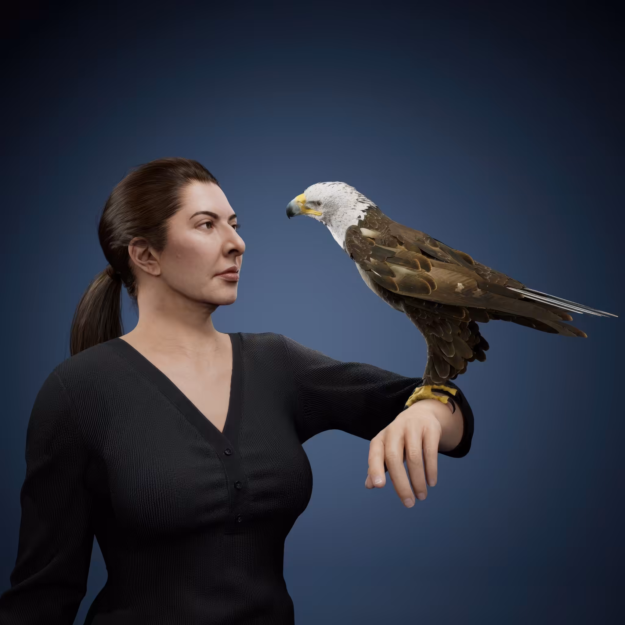Portrait with Eagle #234