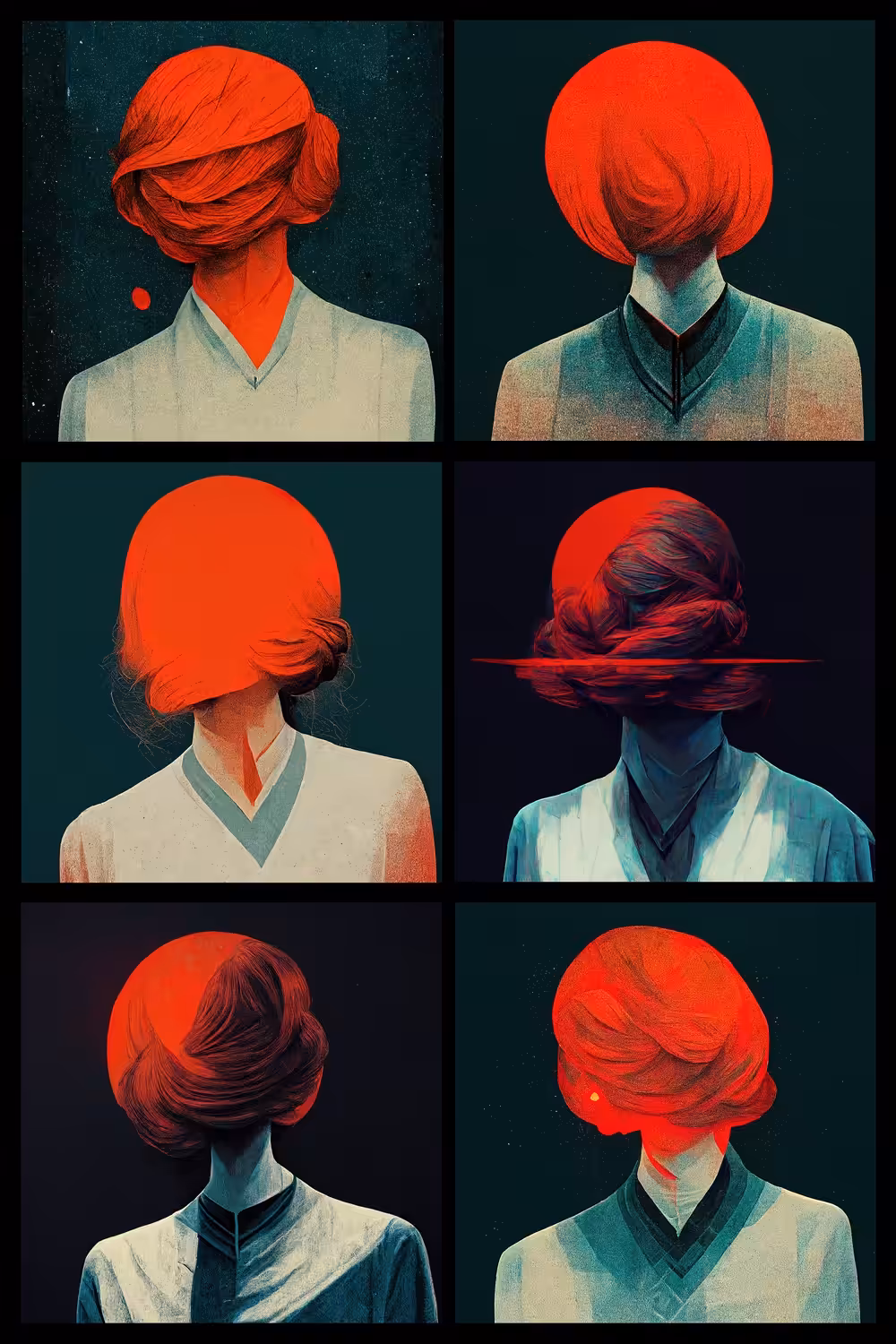 Redhead, faceless I