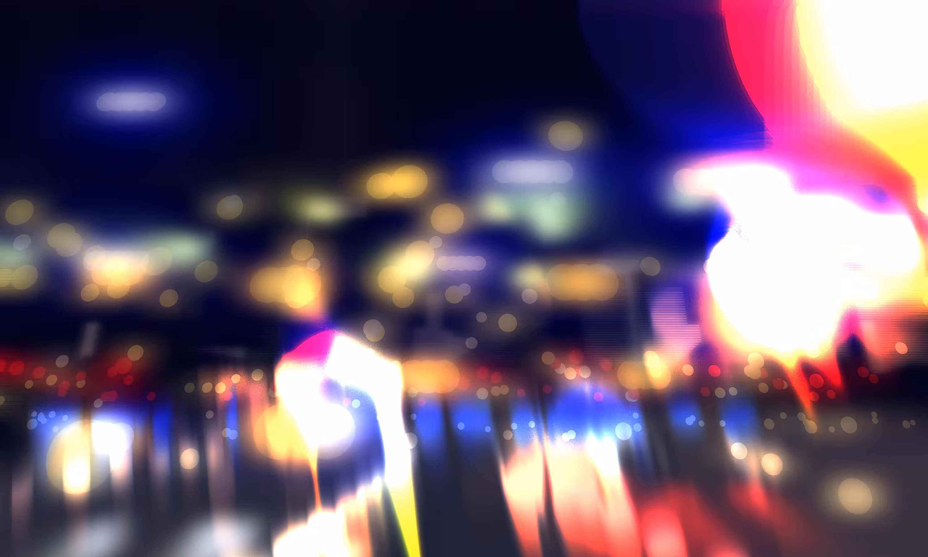 City in night