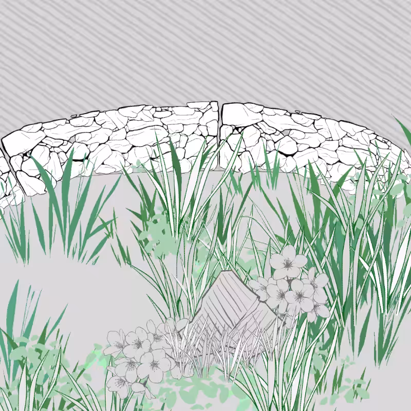 Wild Grass and Rubble #122