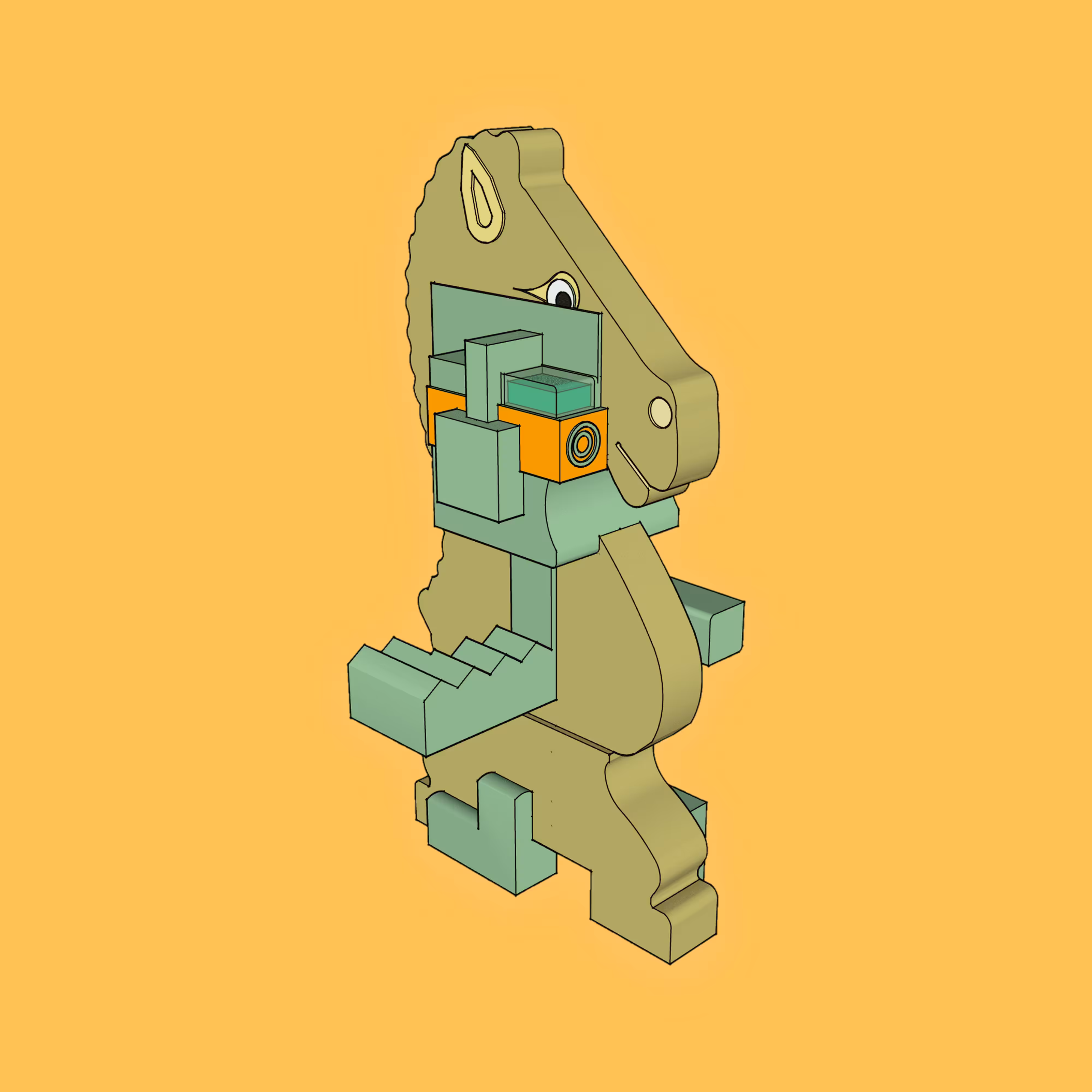 BrickBeads #3117 - StallionKnight 