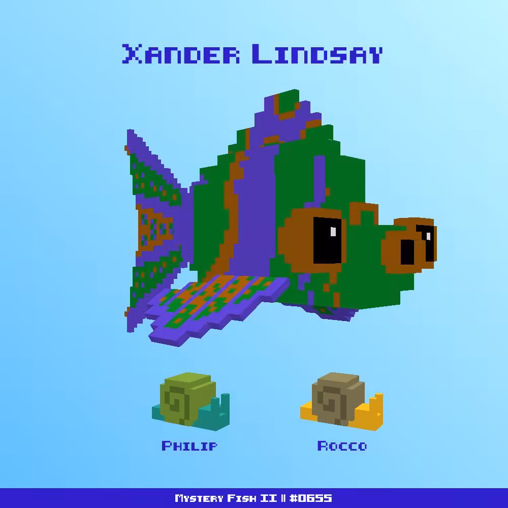 Xander Lindsay :: Mystery Fish 0655/1000 