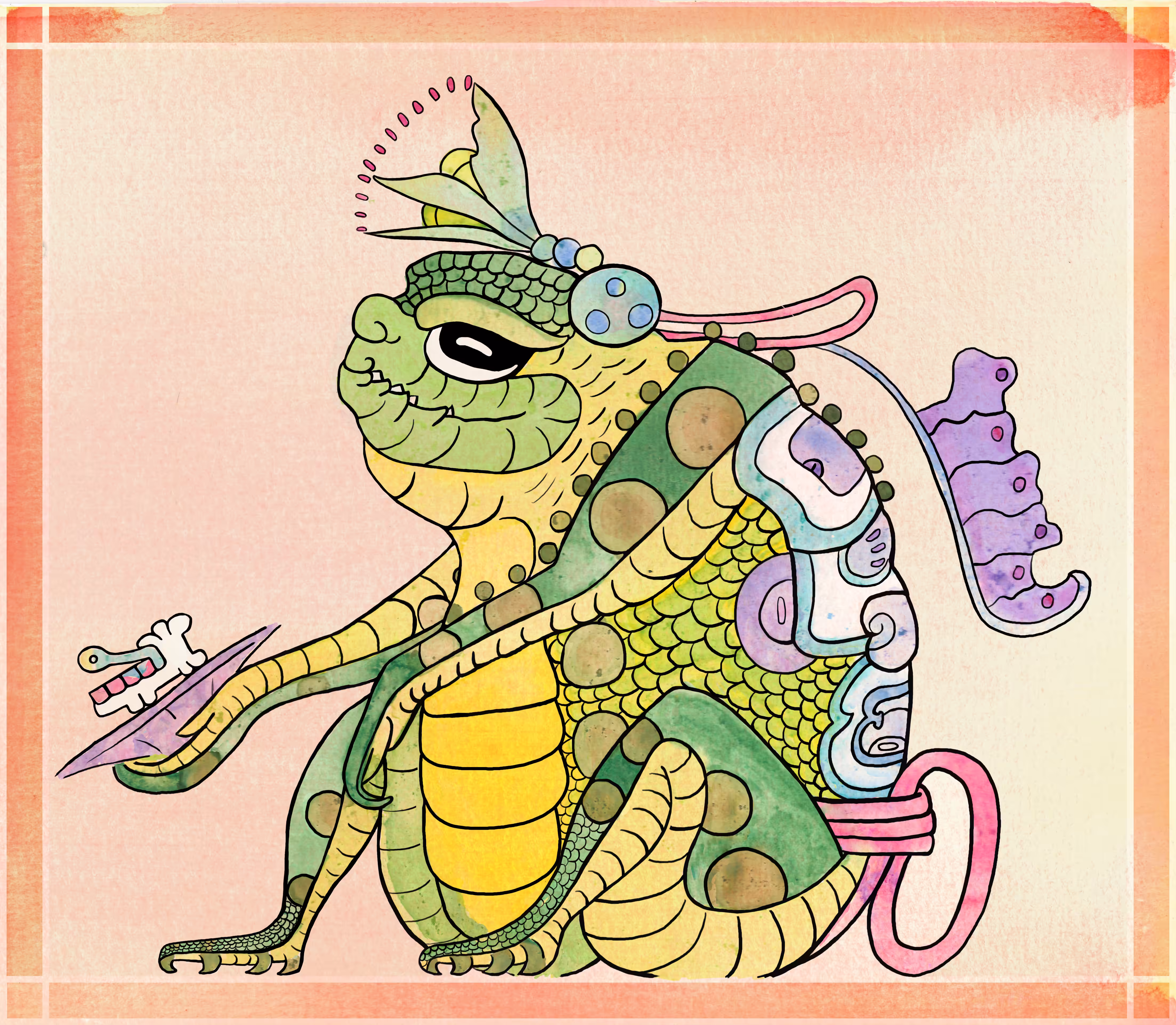 Mayan Frog #1