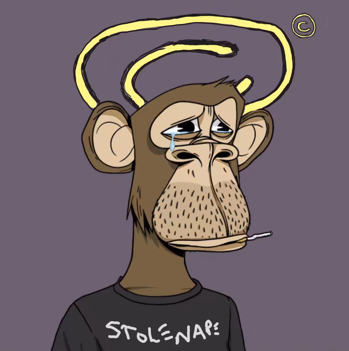 Sad Uncopyrighted Monkey©
