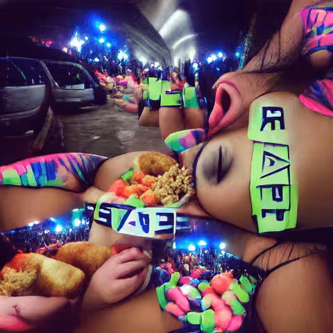 Gan Songs Art: EAT, SLEEP, RAVE, REPEAT