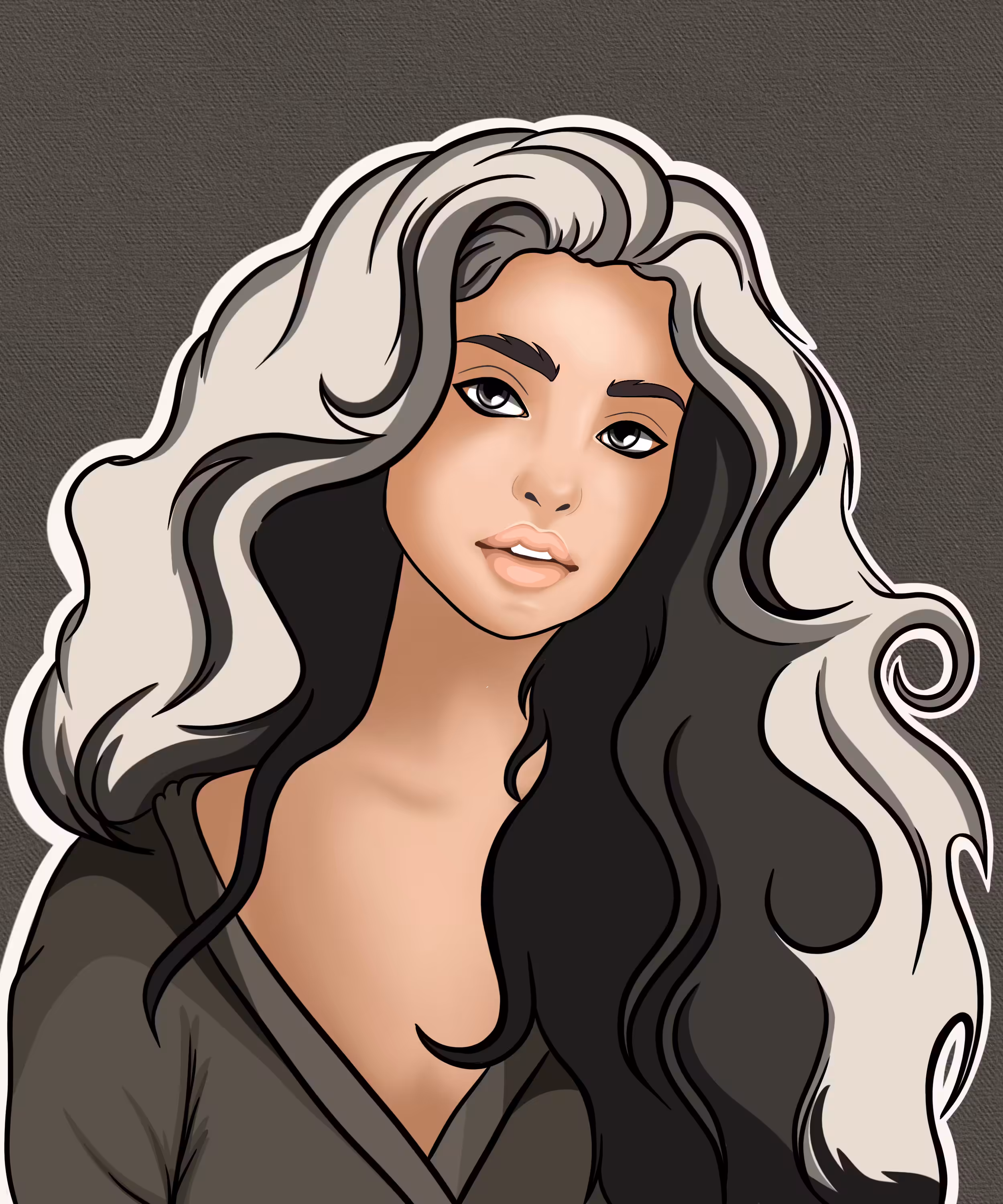Art (NO AI): The charm of ash curls