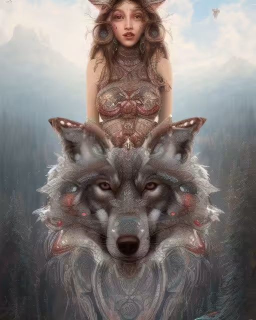 The Elaborate Wolf Woman Goddess 08