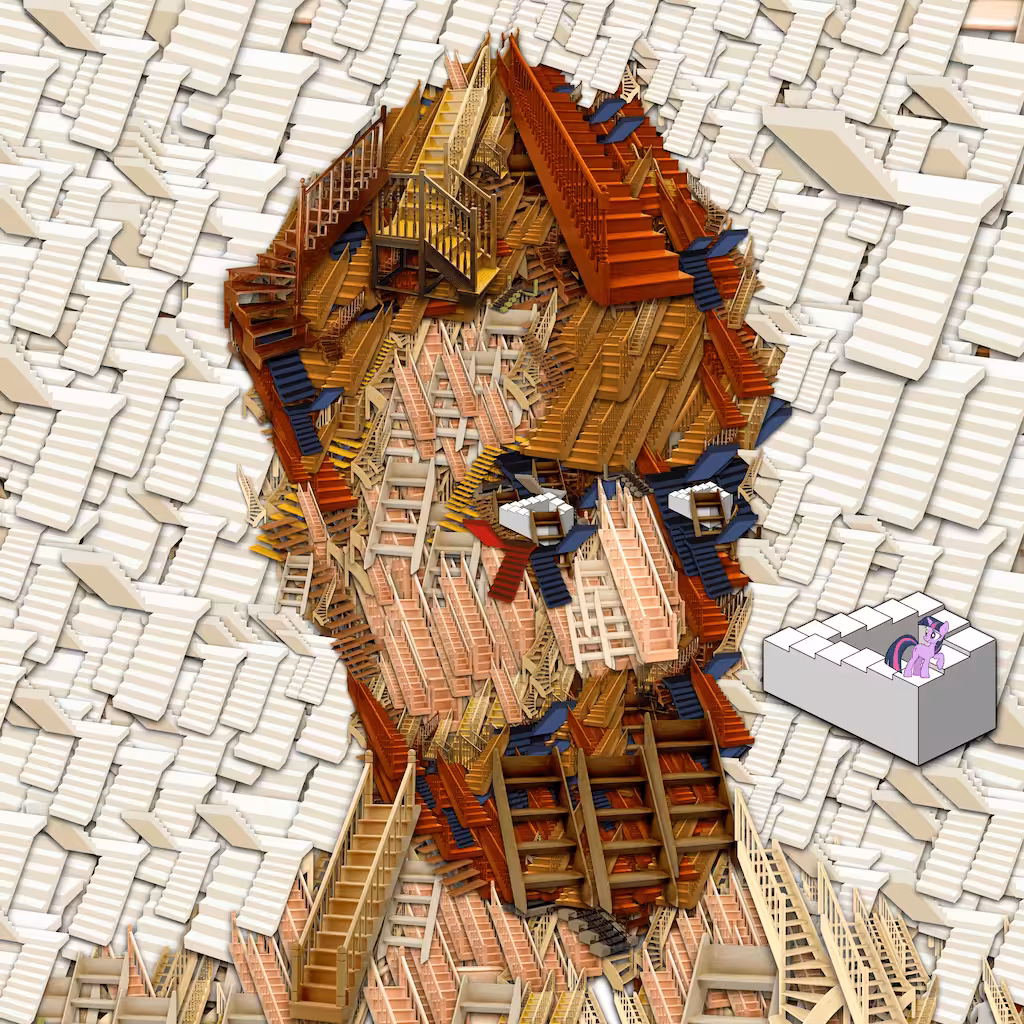 Maurits Escher in Stairs