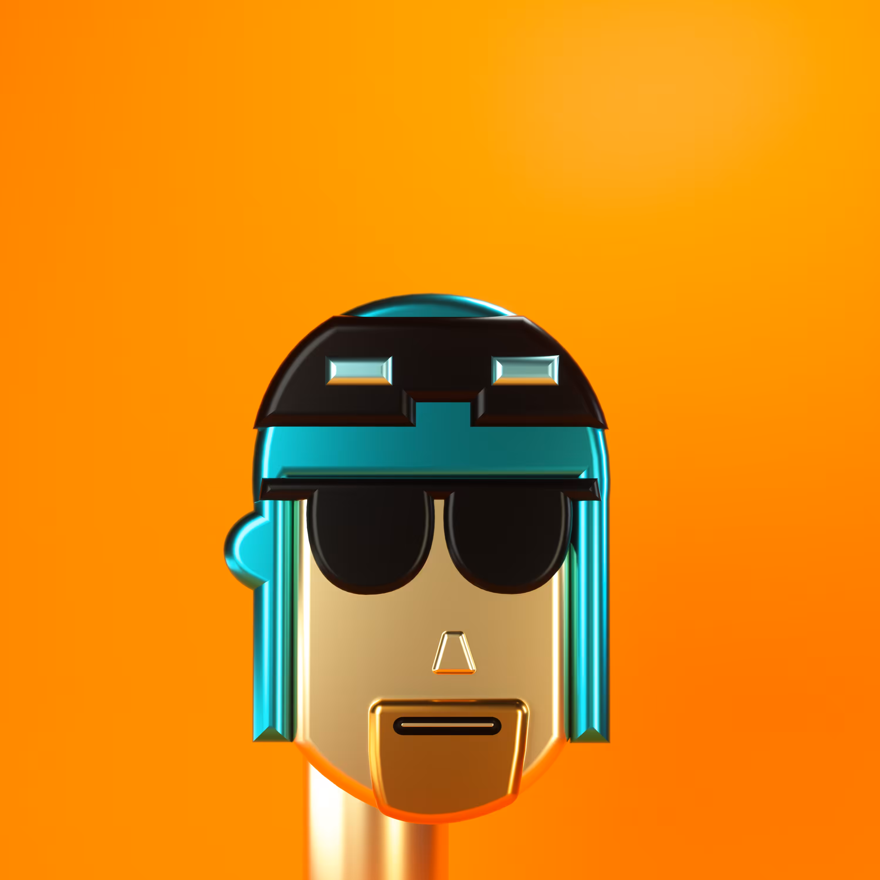 3D Chrome Punk Babies #032